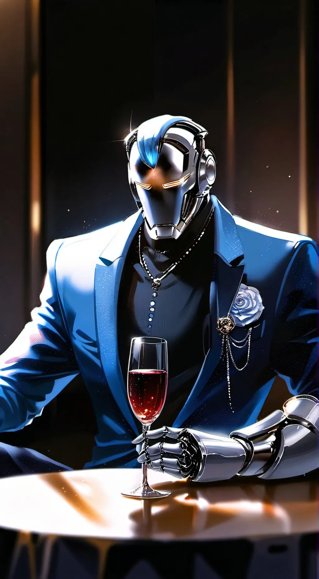 ai character: iron man owo background