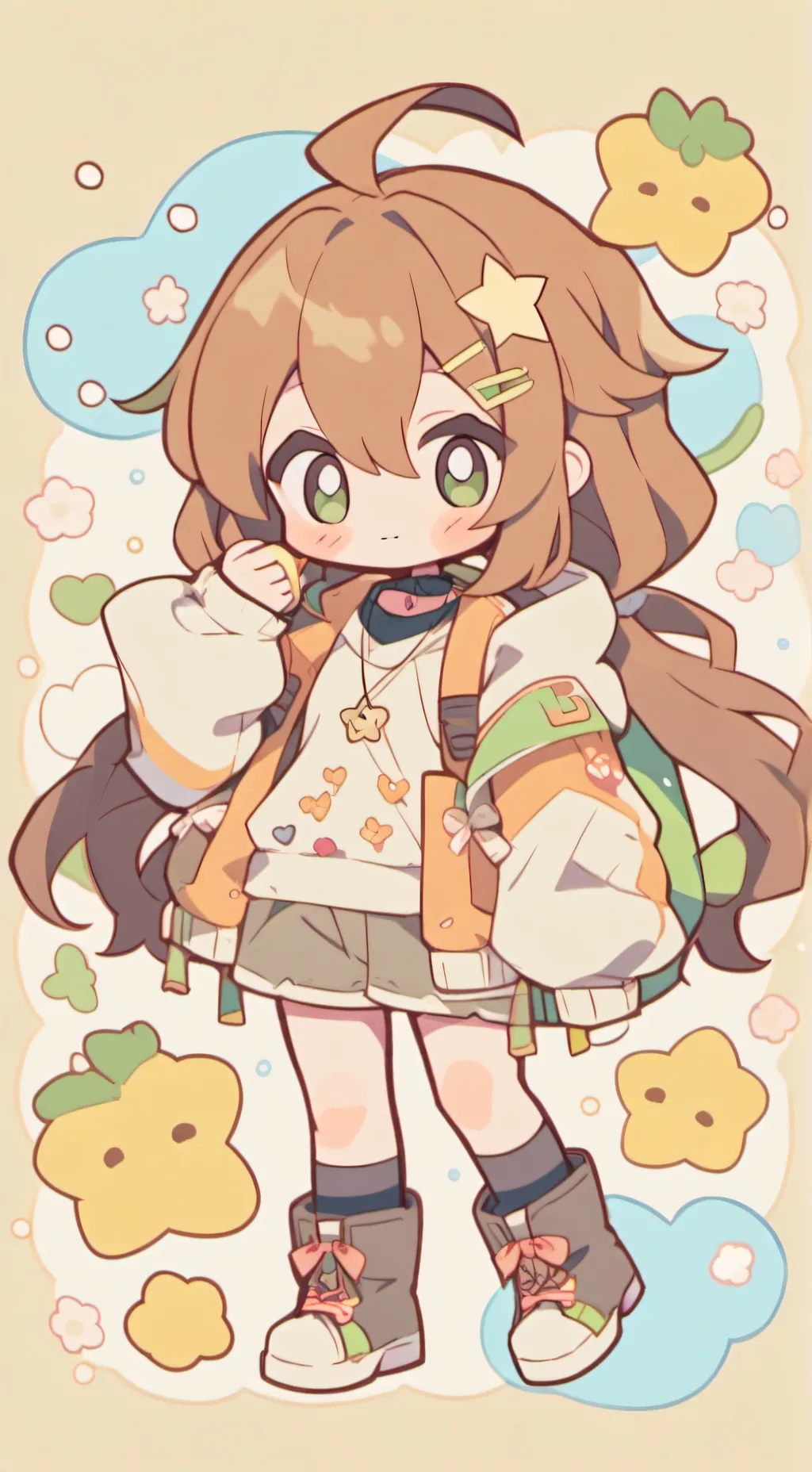 ai character: Nelly Neko background