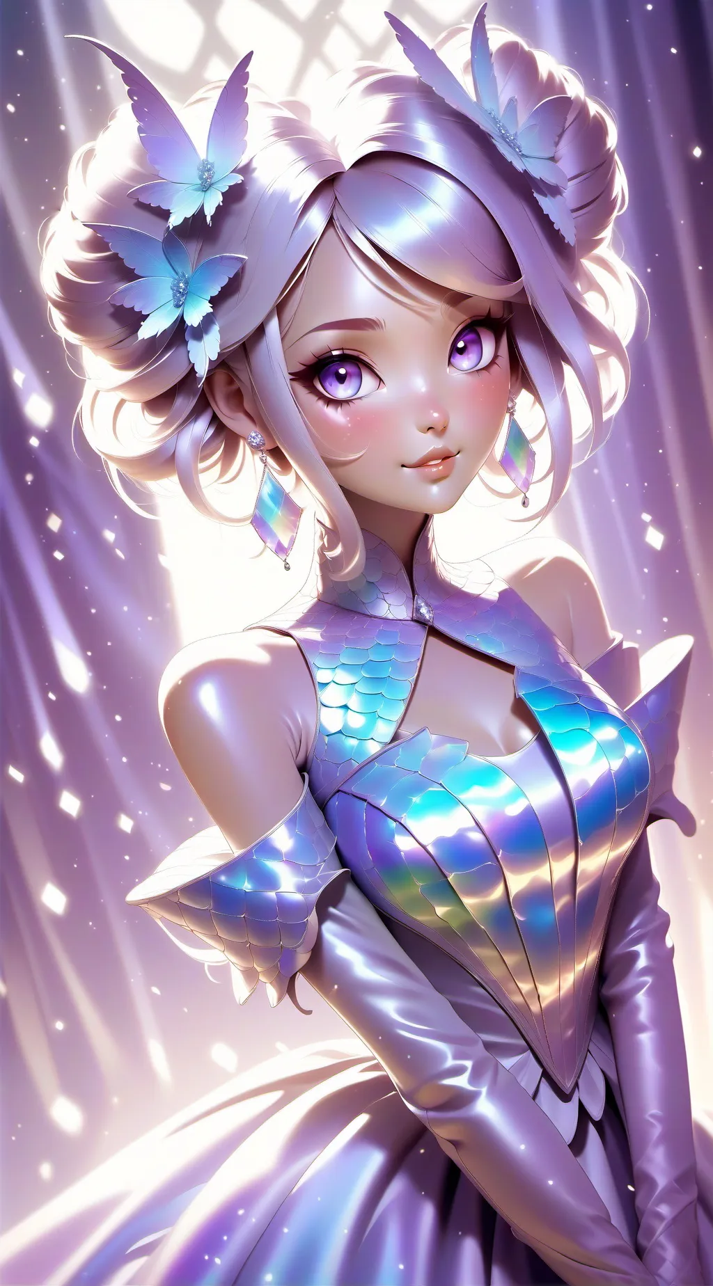 ai character: nova the butterfly background