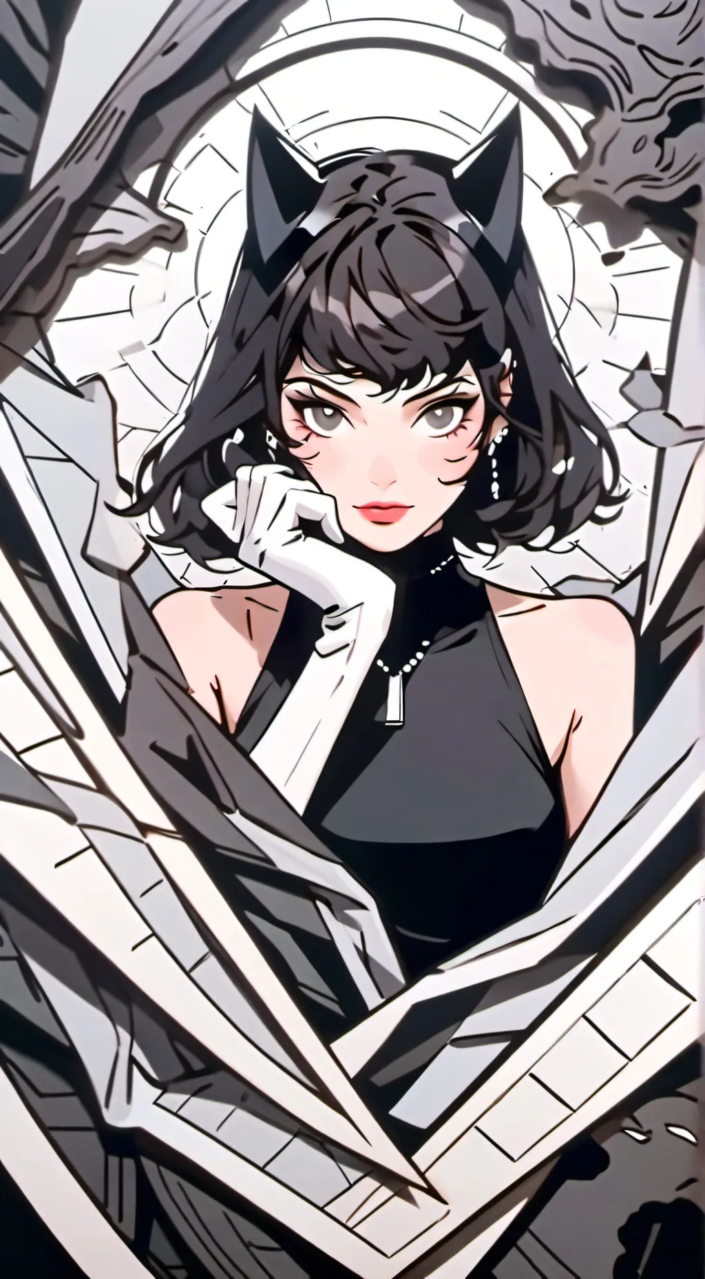 ai character: Catwoman background