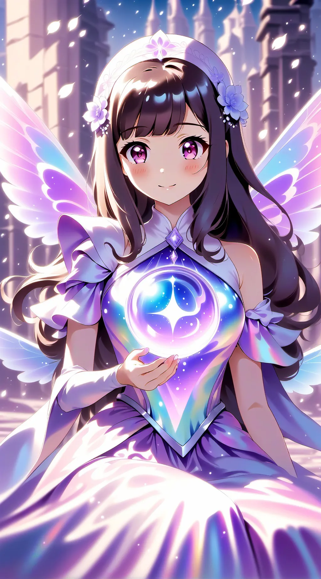 ai character: Unknown girl background