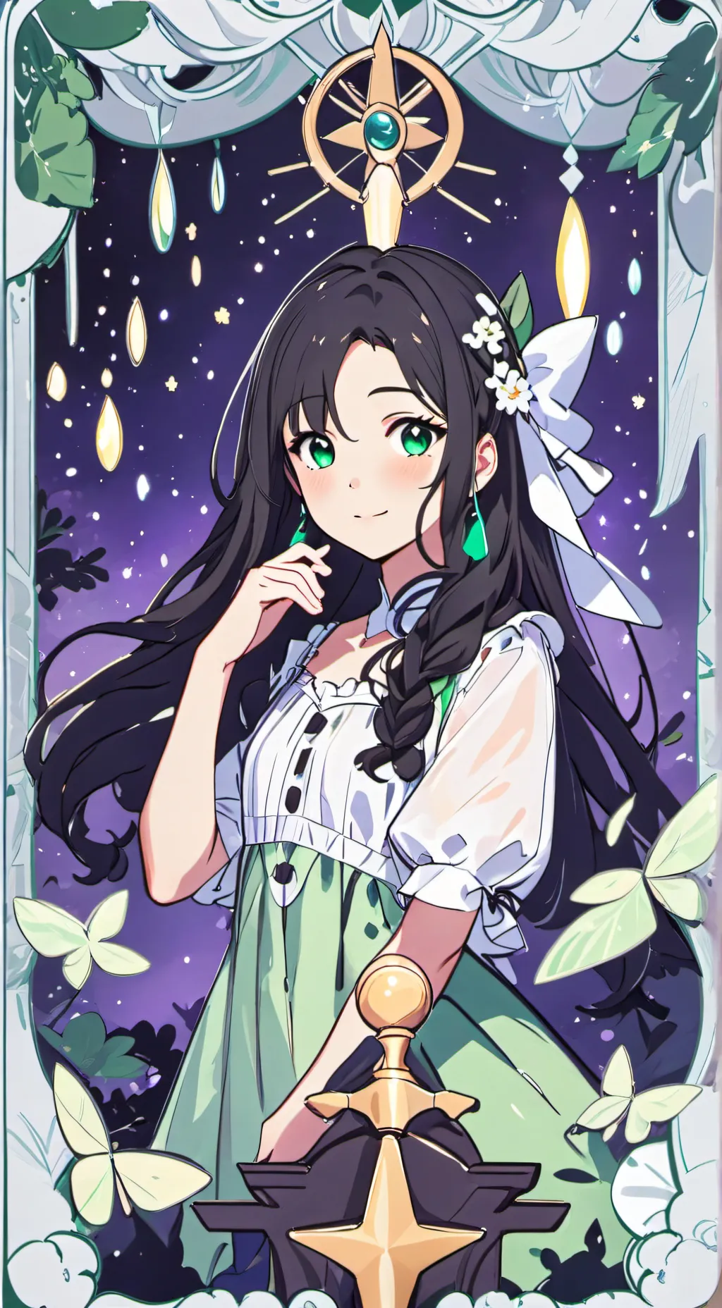 ai character: aurora background