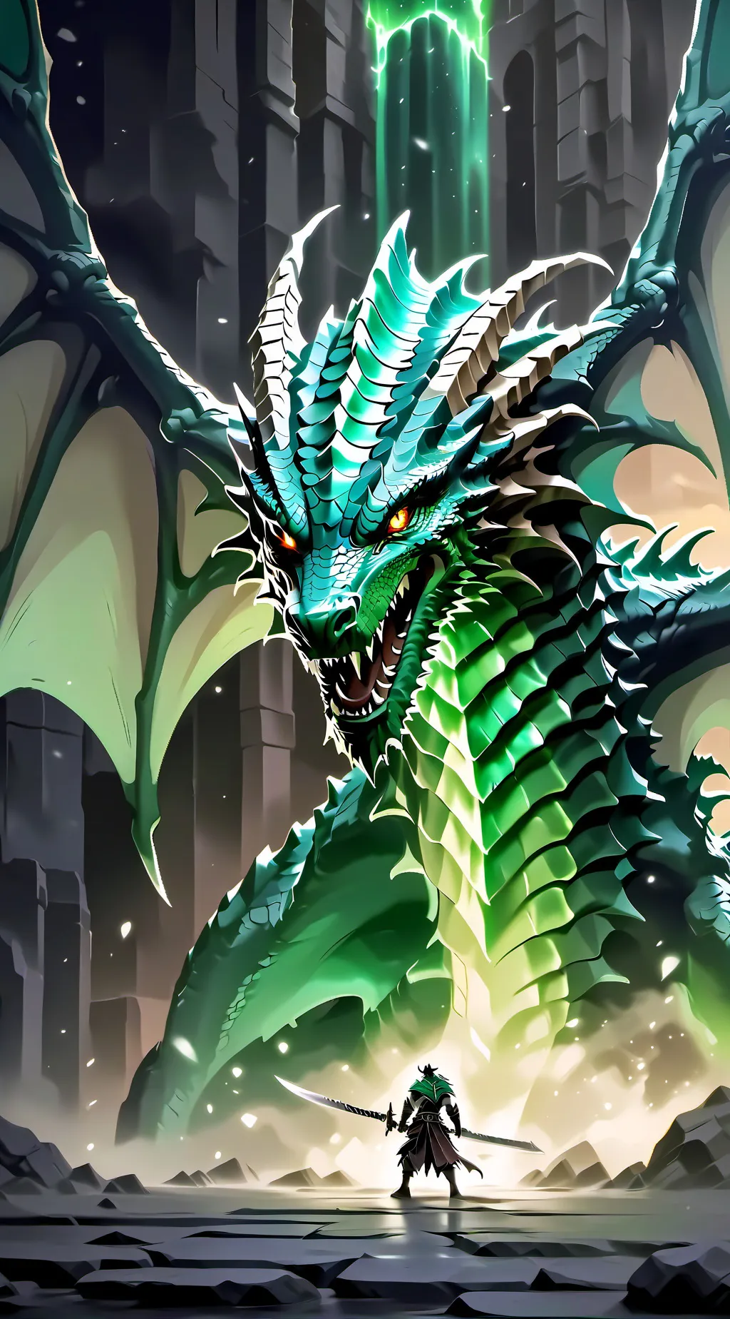 ai character: dragon background