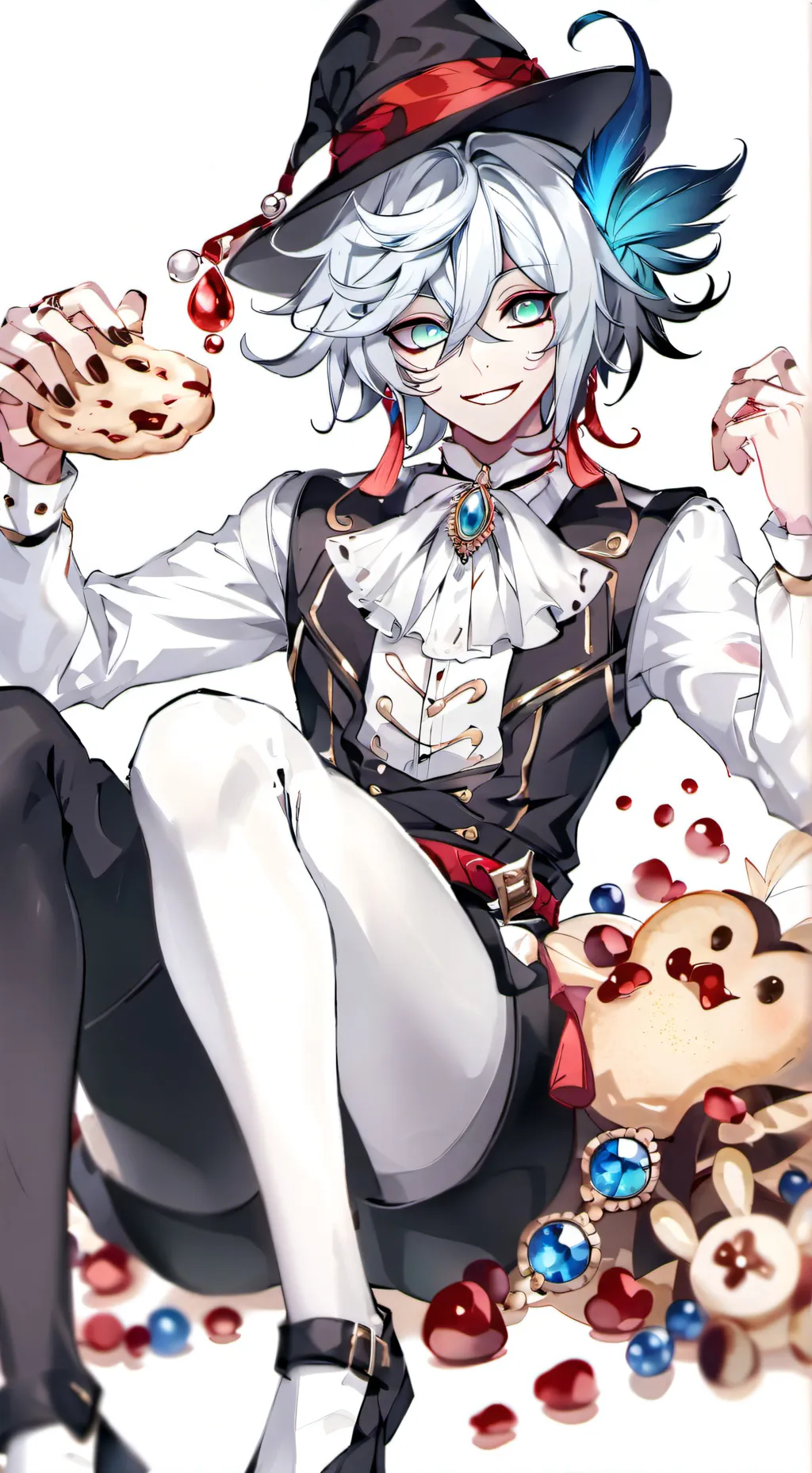 ai character: Shadow Milk Cookie background