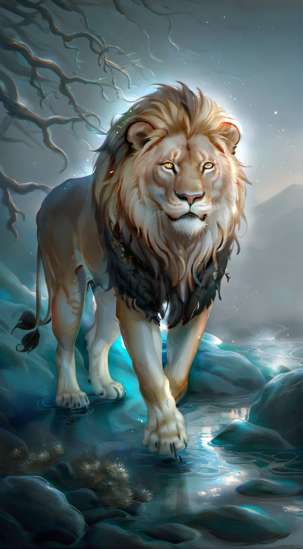 ai character: Henry the lion background