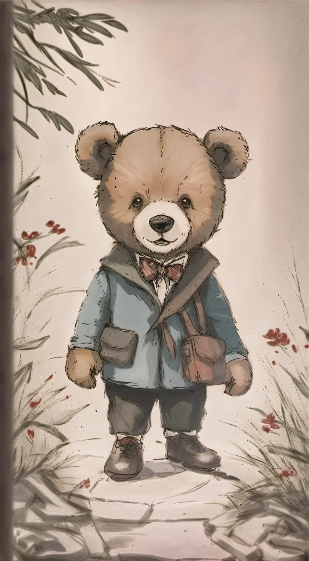 ai character: Mr Teddy  background