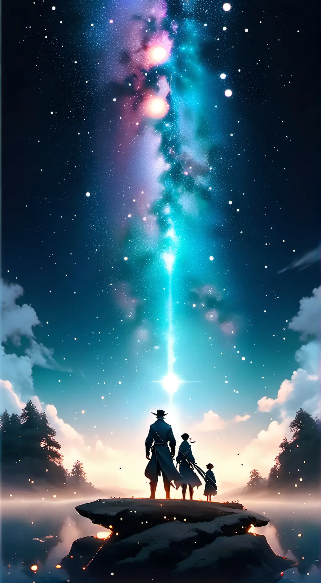 ai character: Famille sac background