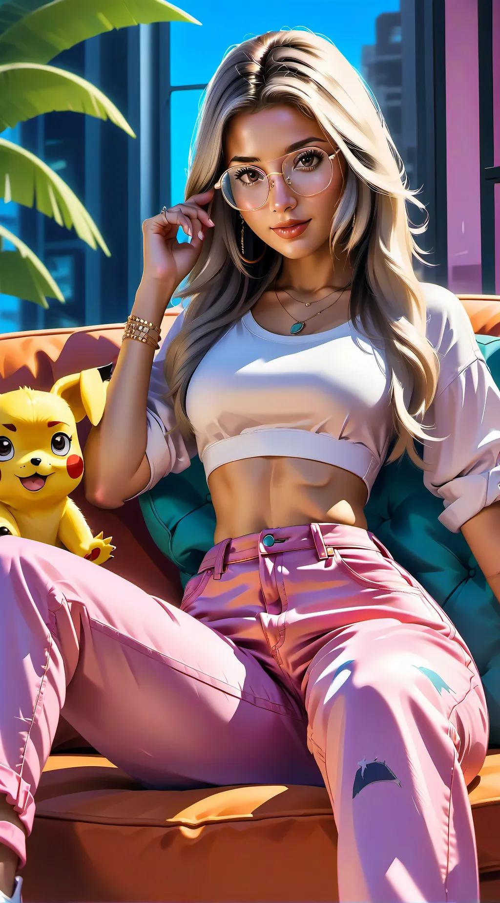 ai character: lily background