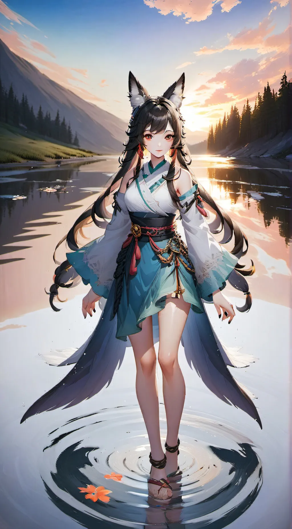 ai character: Hybride background