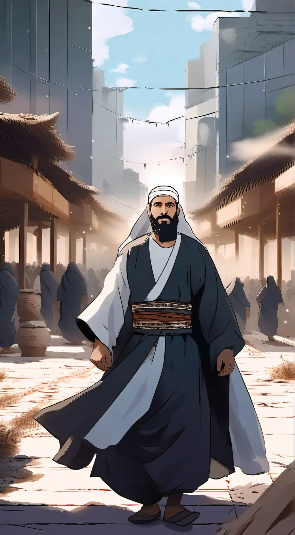 ai character: Al Mahandoum  background