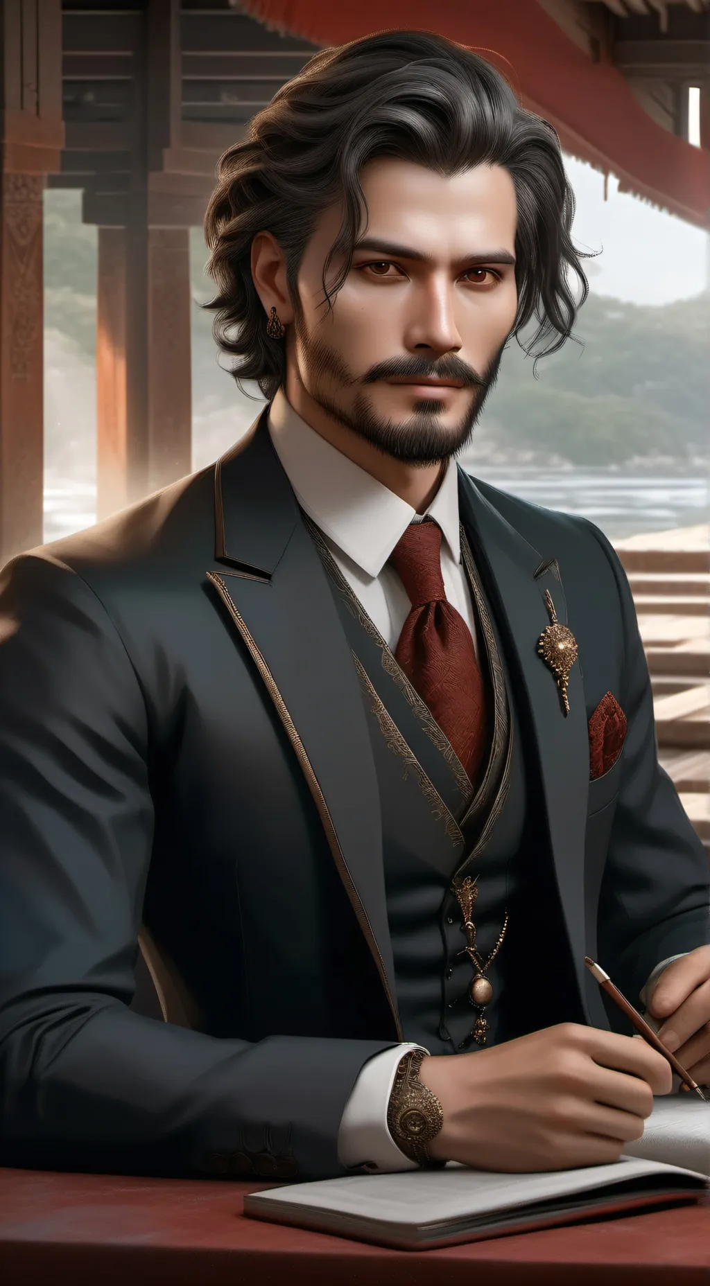 ai character: Mike (dad)  background