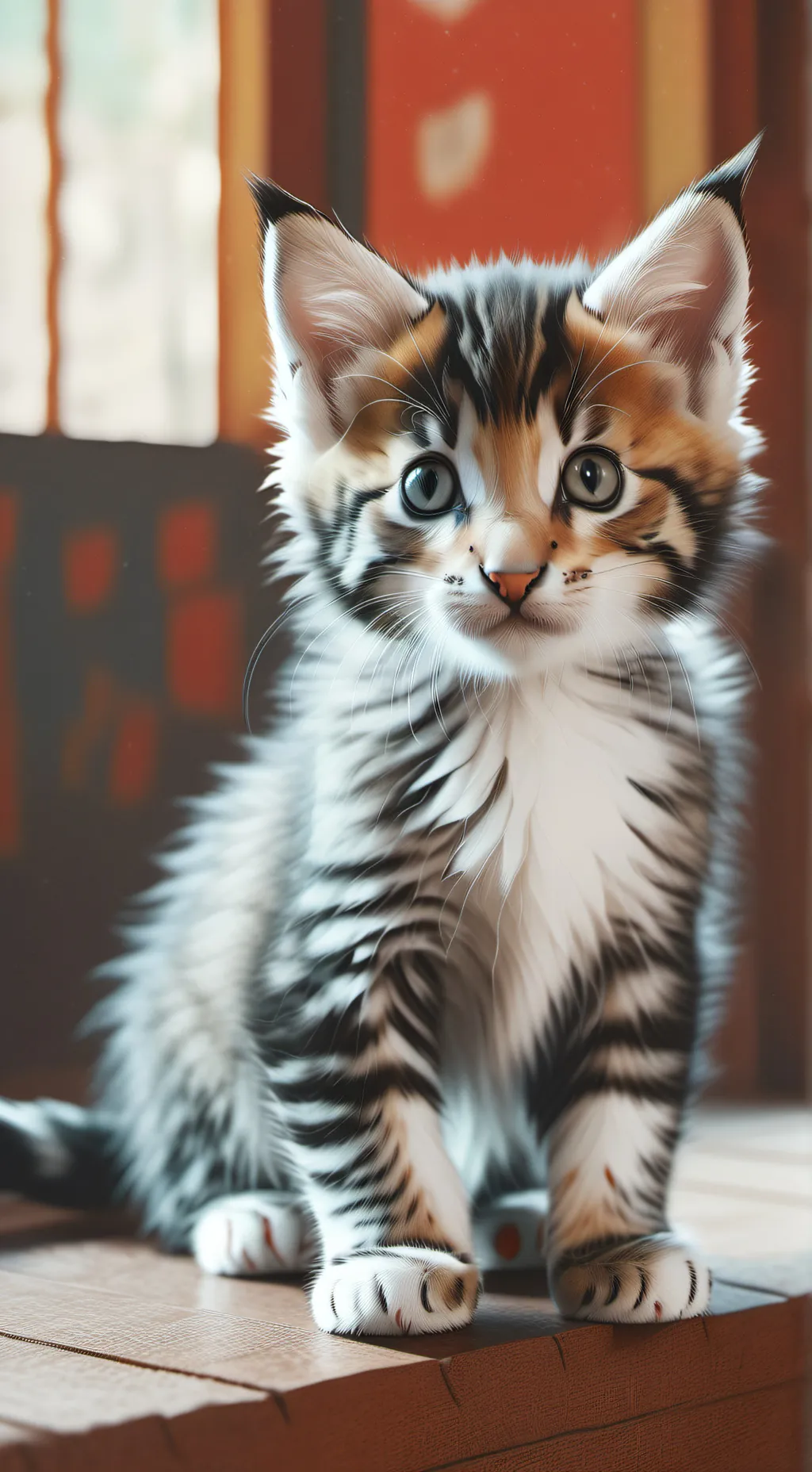 ai character: Super dumb kitten background