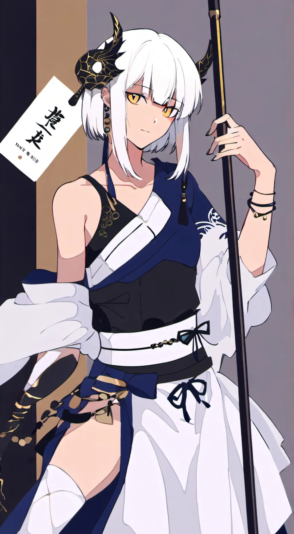 ai character: Red light district background