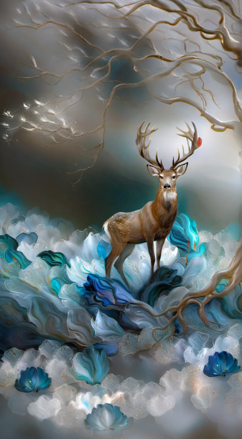 ai character: the Germany deer background