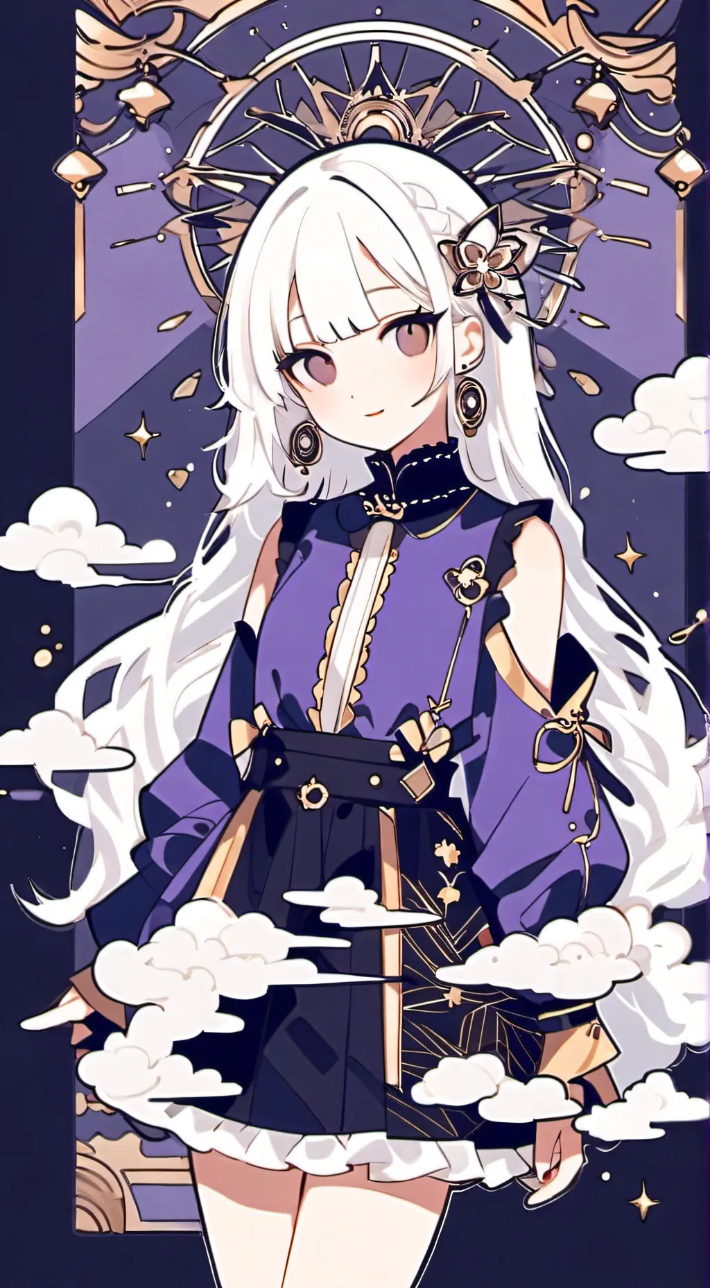 ai character: Clown girl background