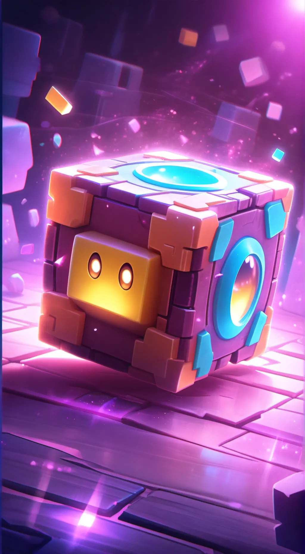 ai character: Geometry dash background