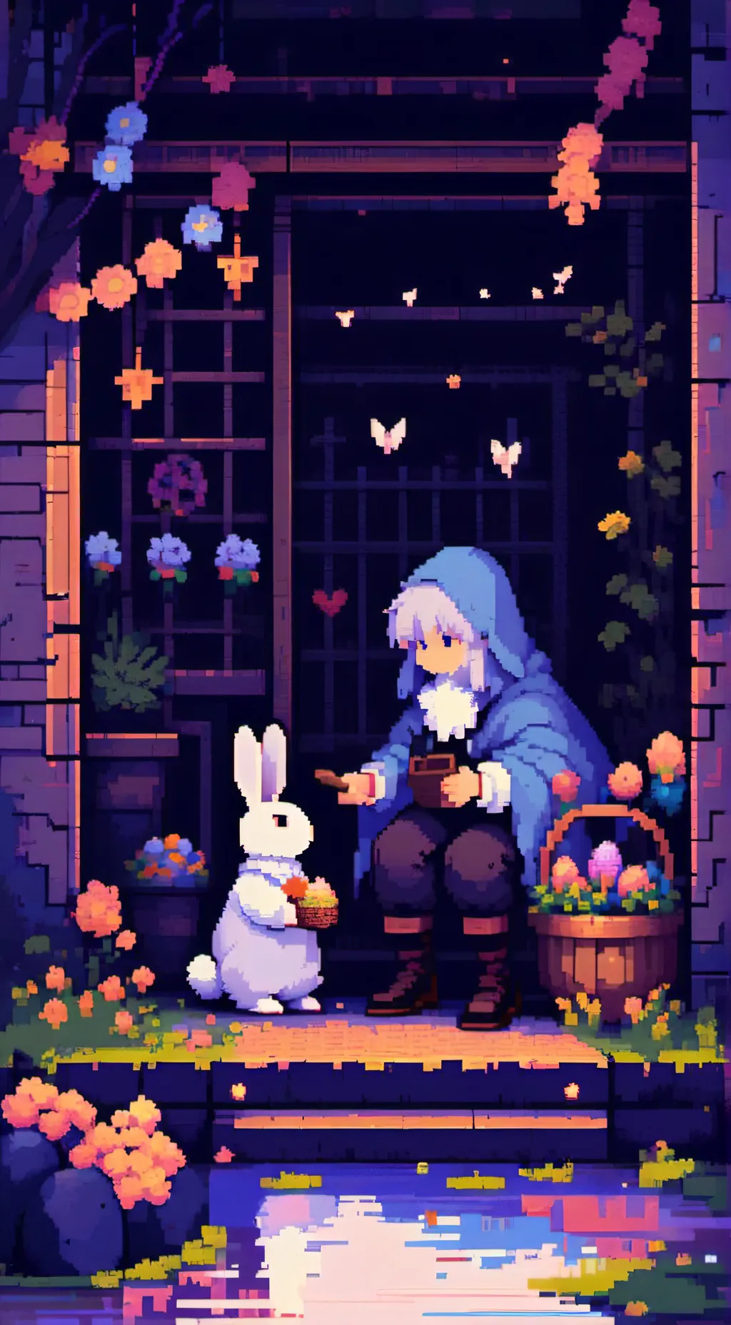 ai character: HB Easter background