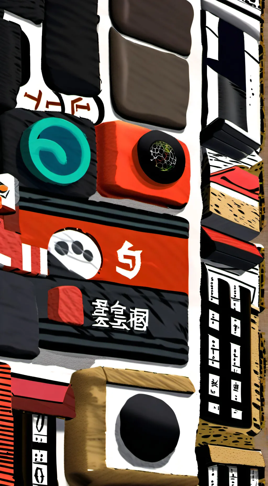 ai character: Token World!!!!!  background