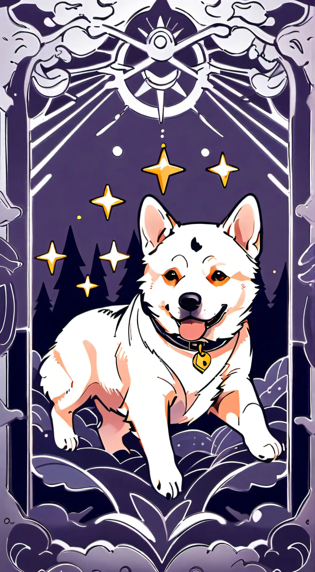 ai character: good dogy background