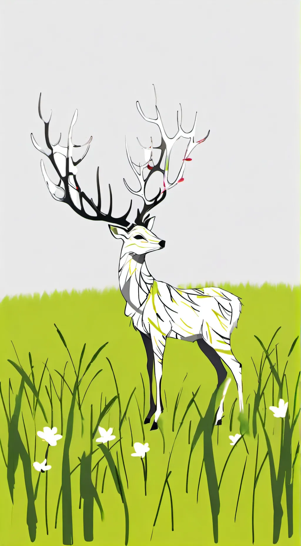 ai character: grass background