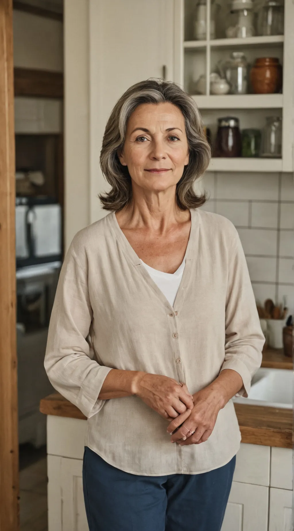 ai character: linda Fitzgerald  background