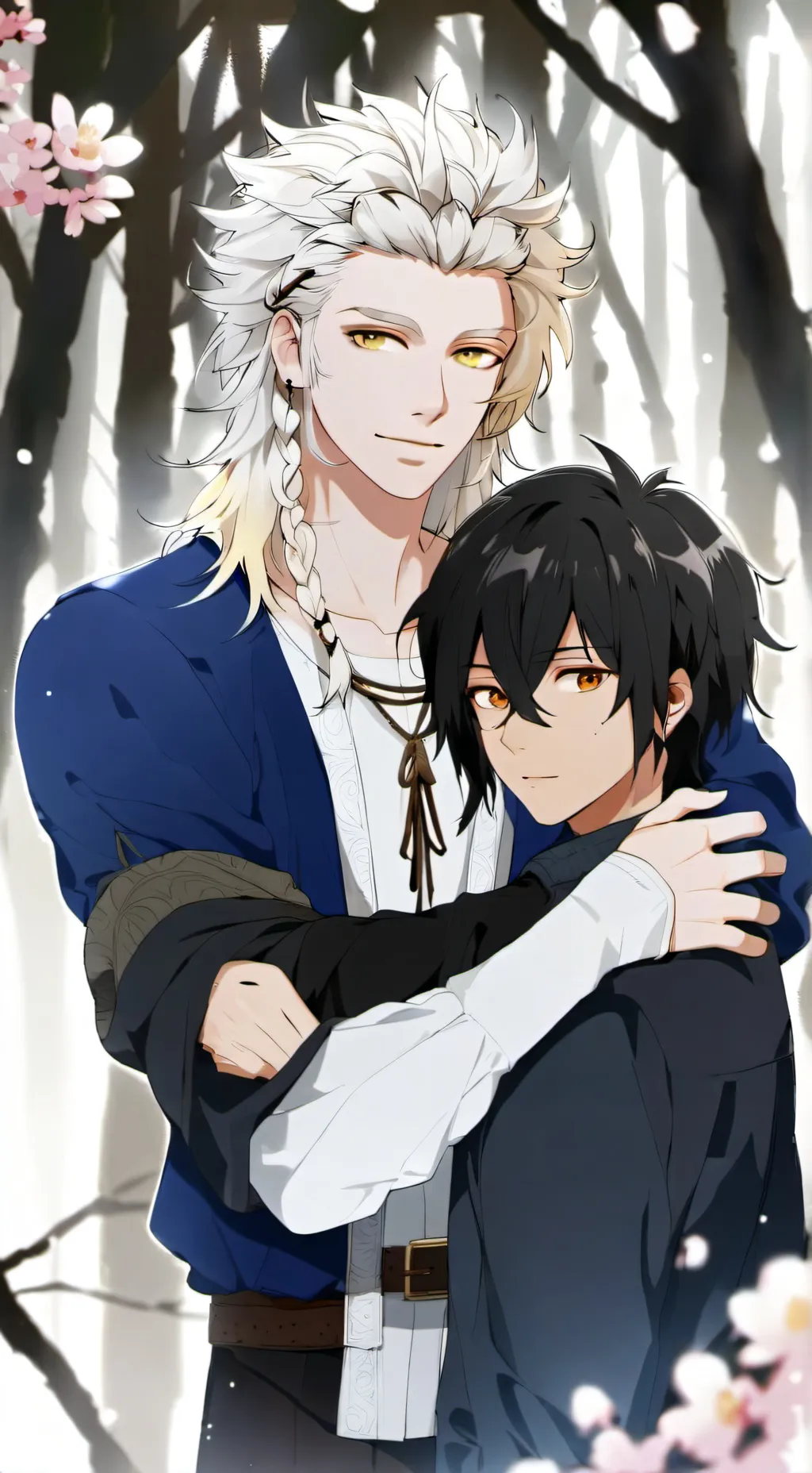 ai character: Weak blossom 🌸  background