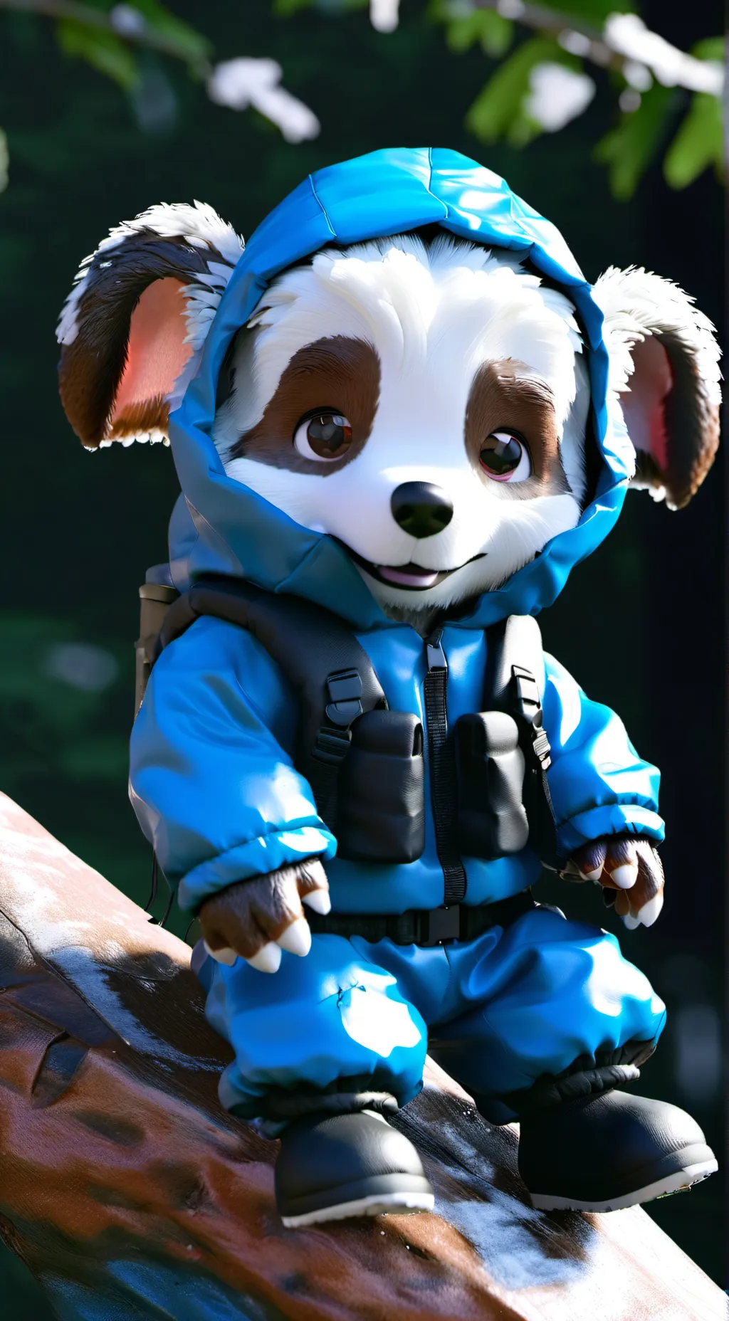 ai character: blue boys world  background