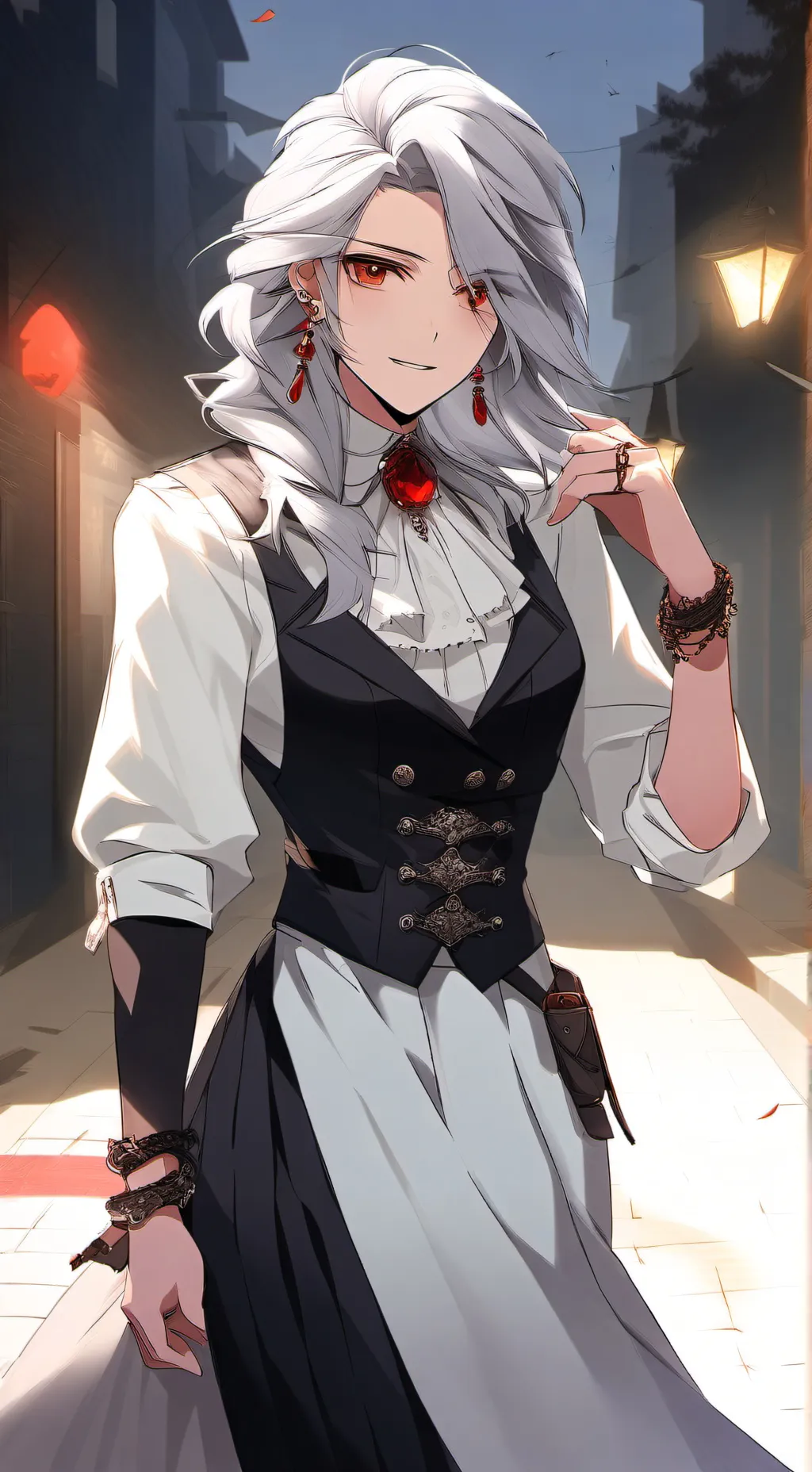 ai character: vampire mha background