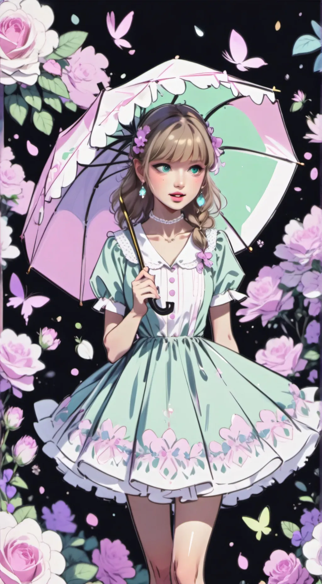 ai character: ★•мιℓσ•★ background