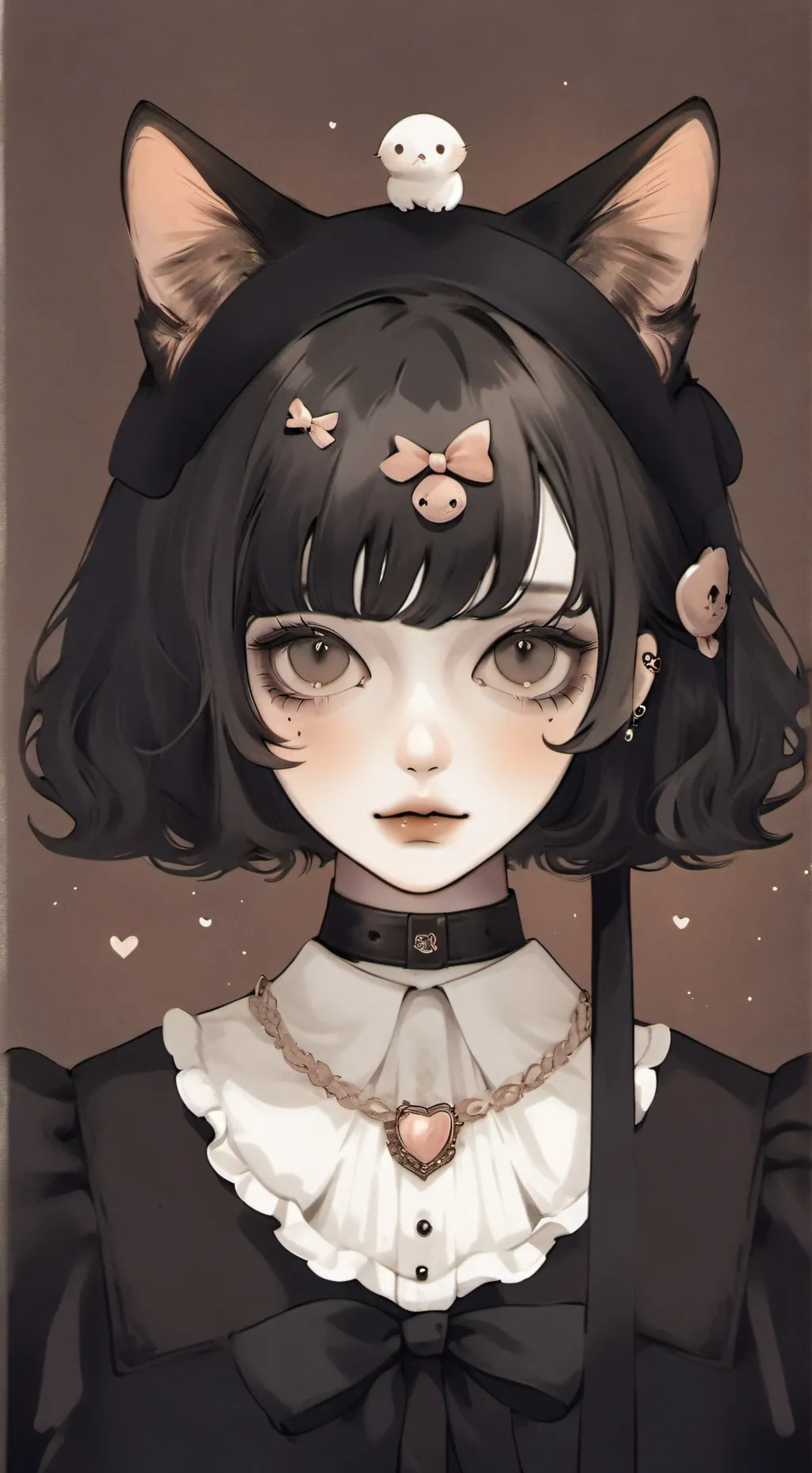 ai character: Emoji cat background