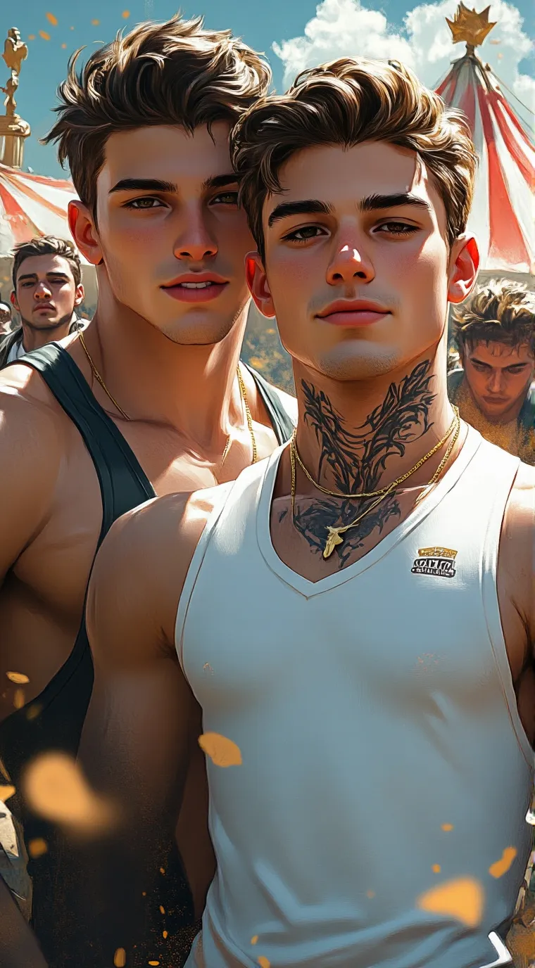 ai character: Rhys and Julian background