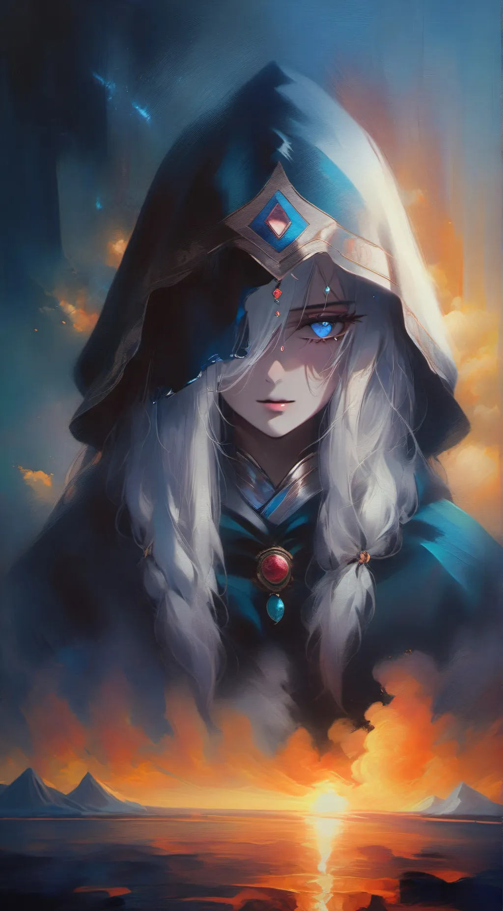 ai character: Ecate background