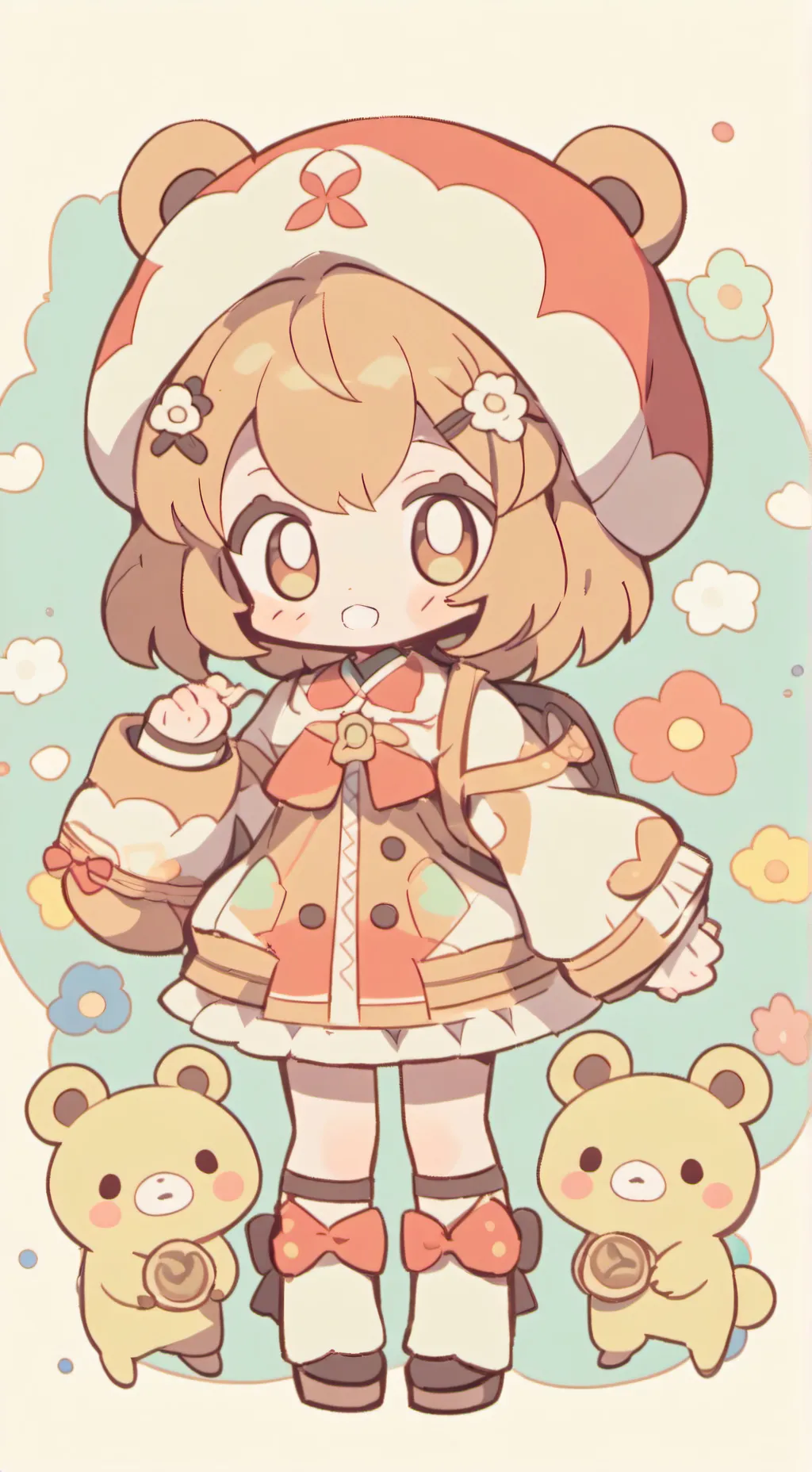 ai character: Dandys world background