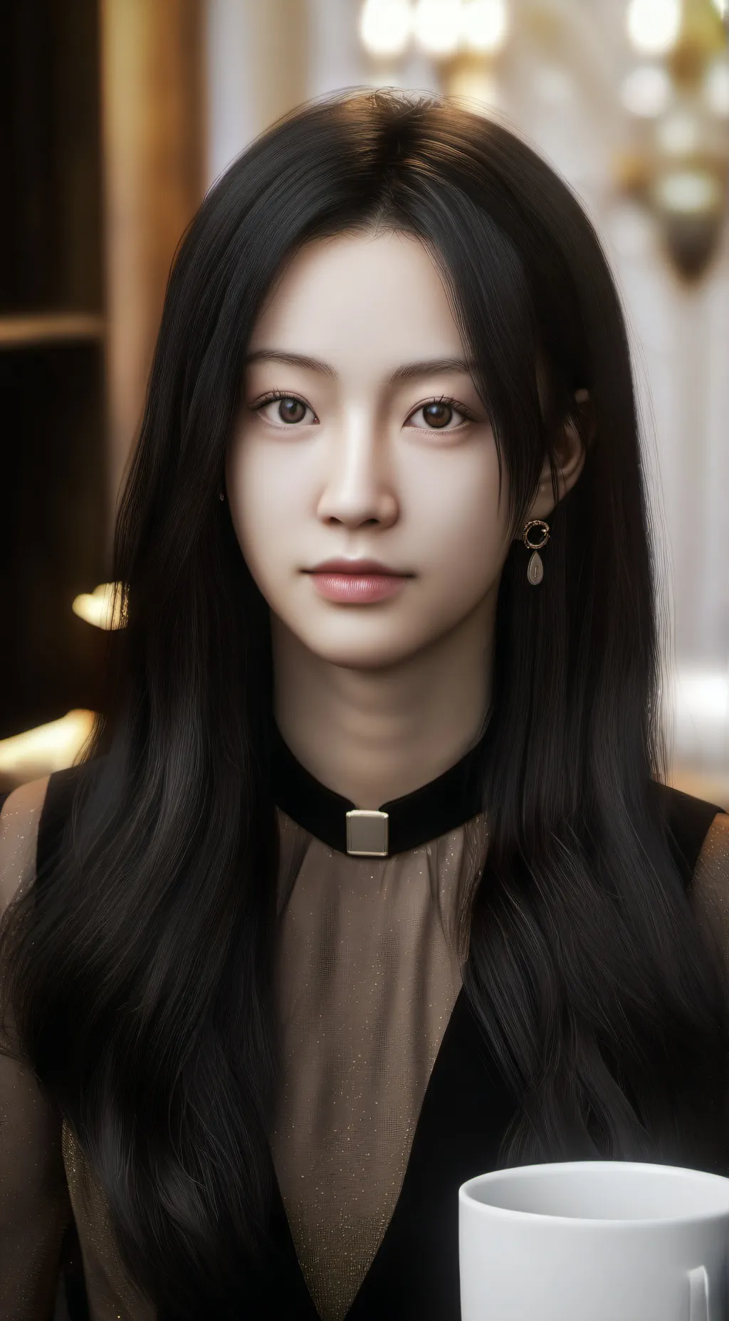 ai character: 在伊Yoo Jaeyi background