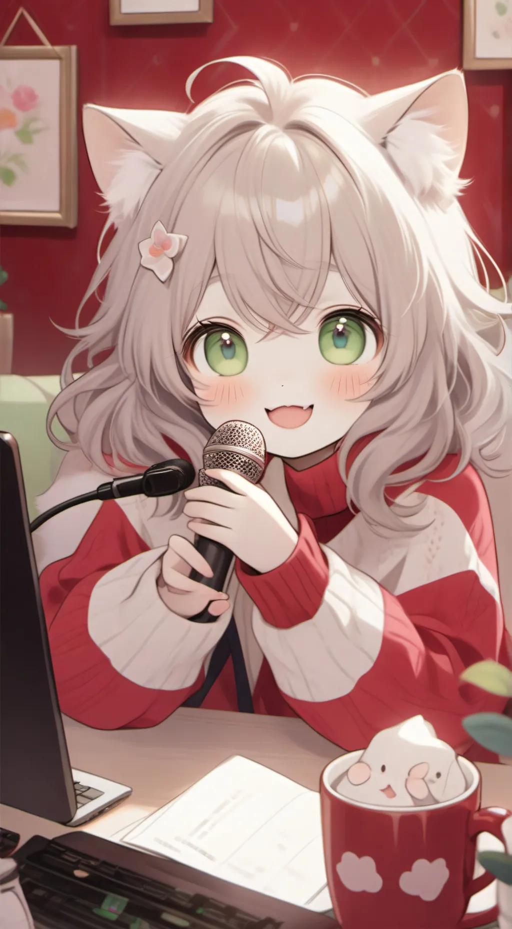 ai character: Melody background