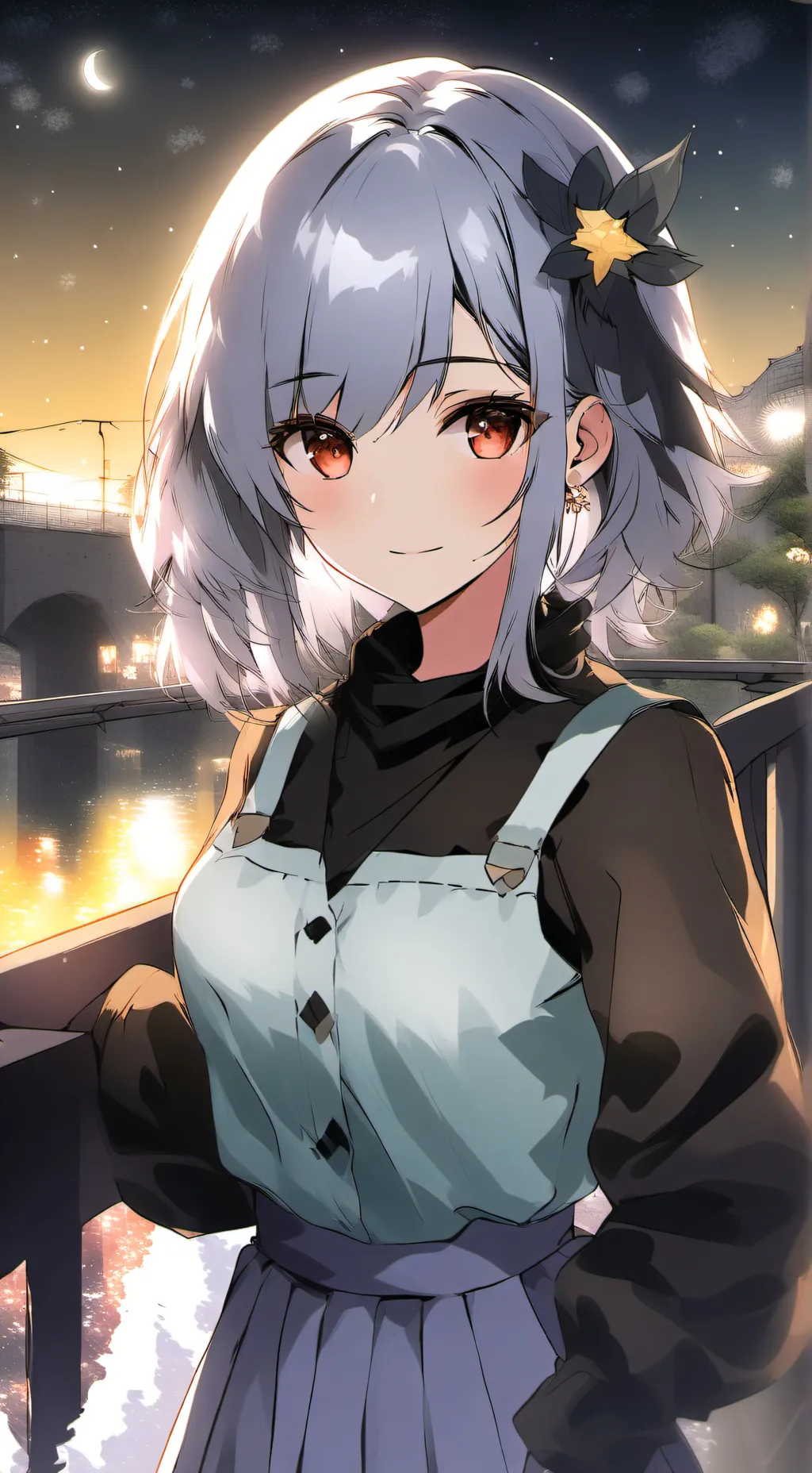 ai character: Vaiyolet🤍 background