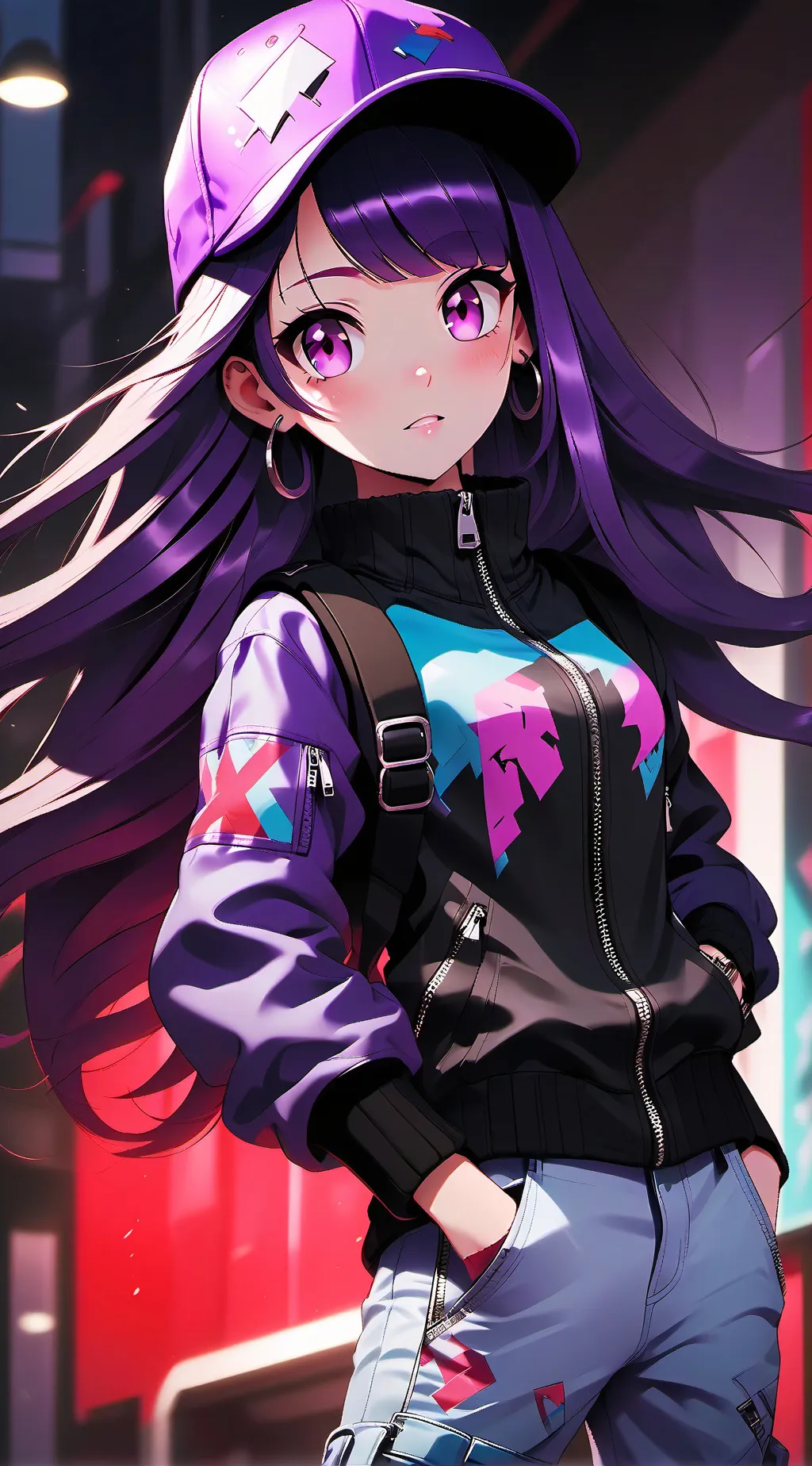 ai character: Emely (Skater) background