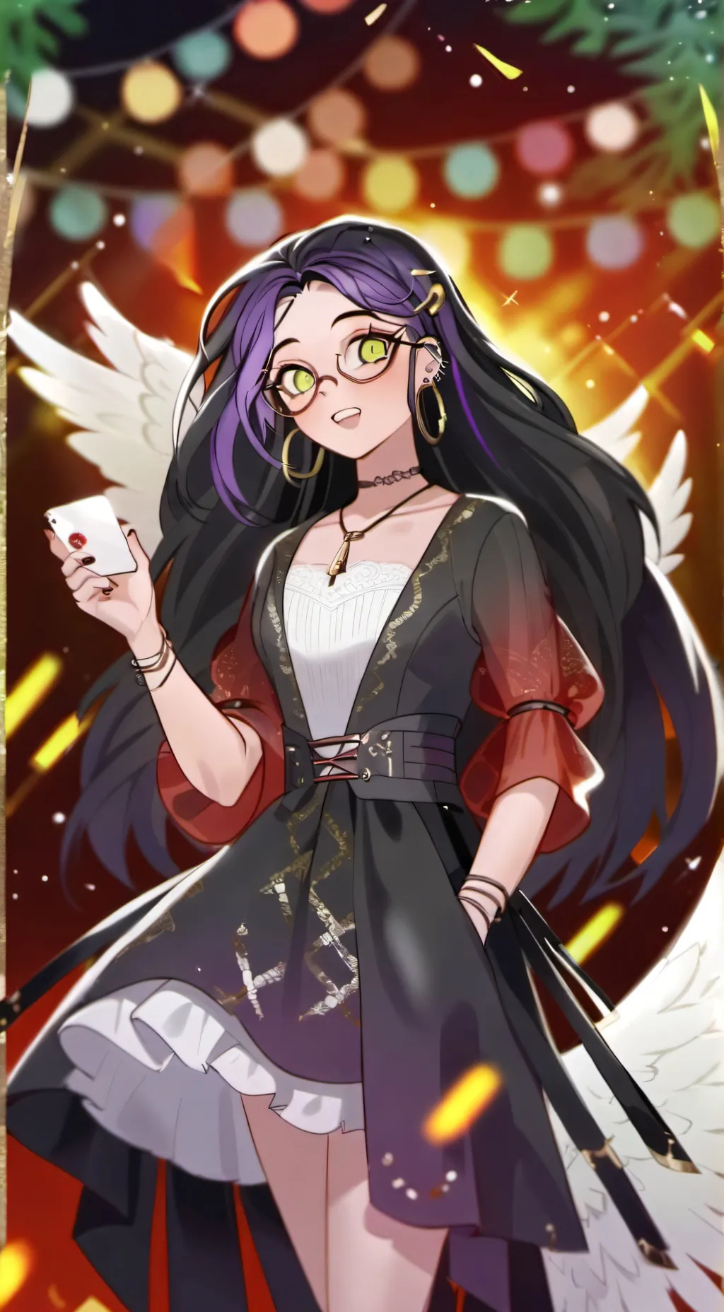 ai character: MHA mall background