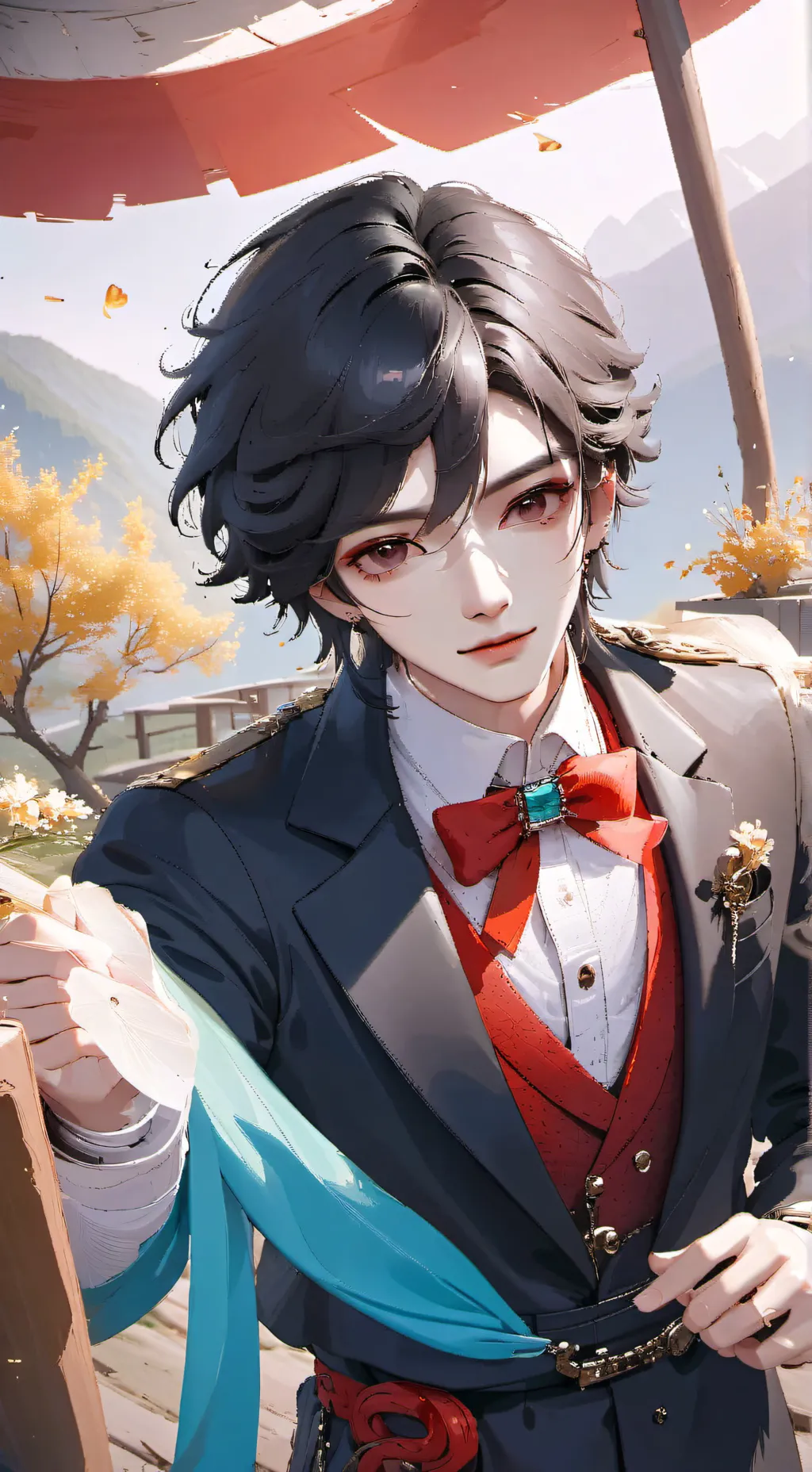 ai character: alax  background