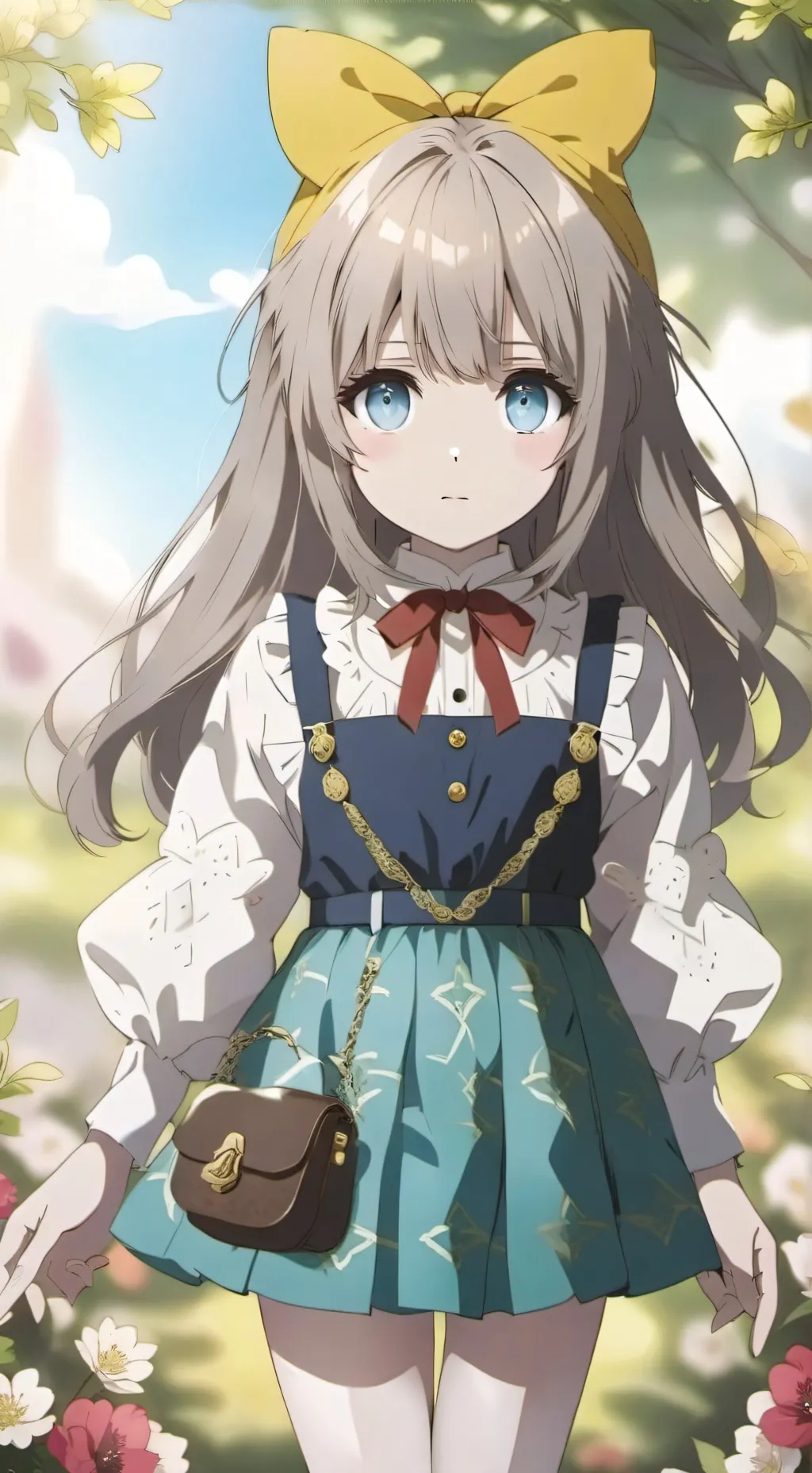 ai character: little ugly girl background