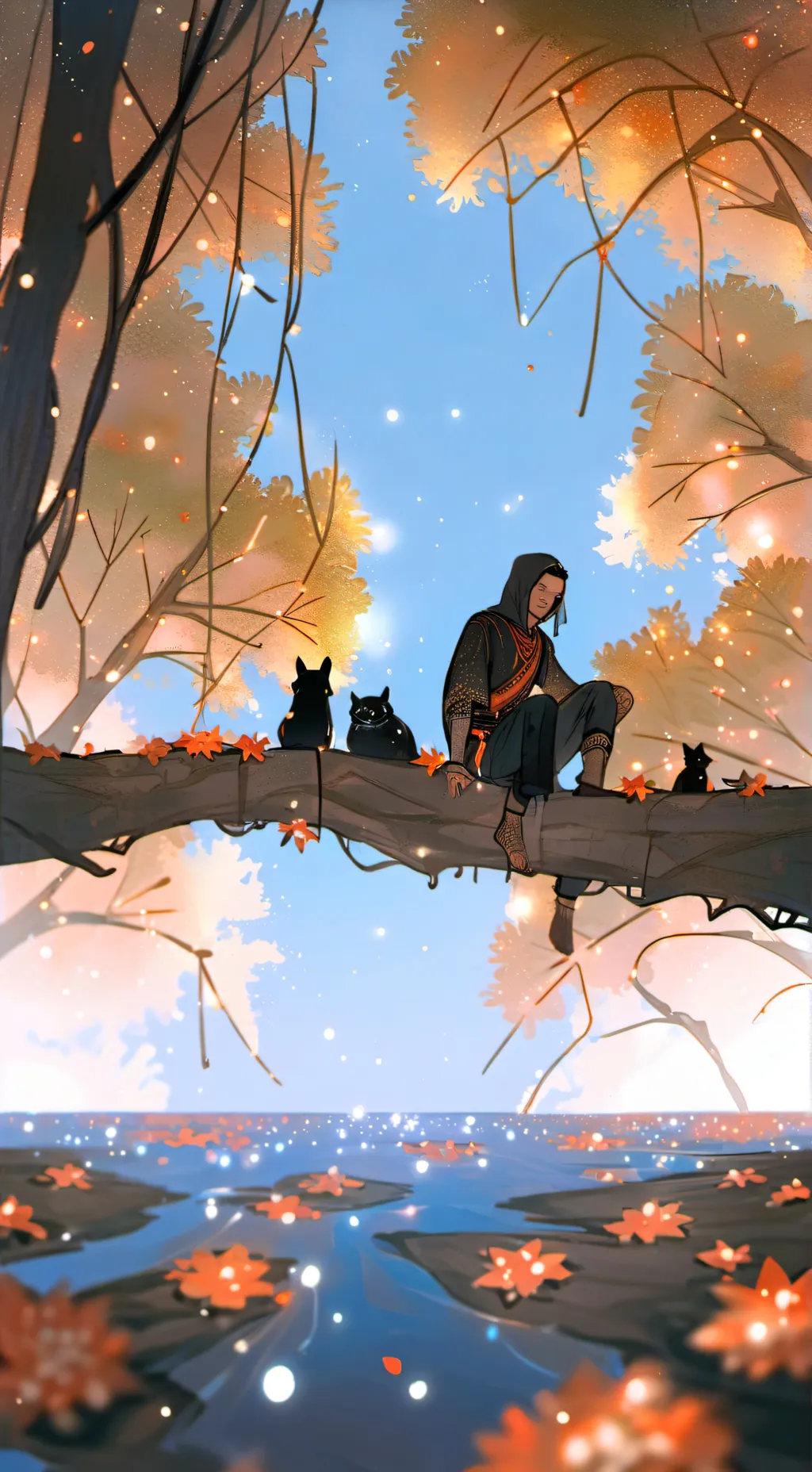 ai character: Leonardo  background