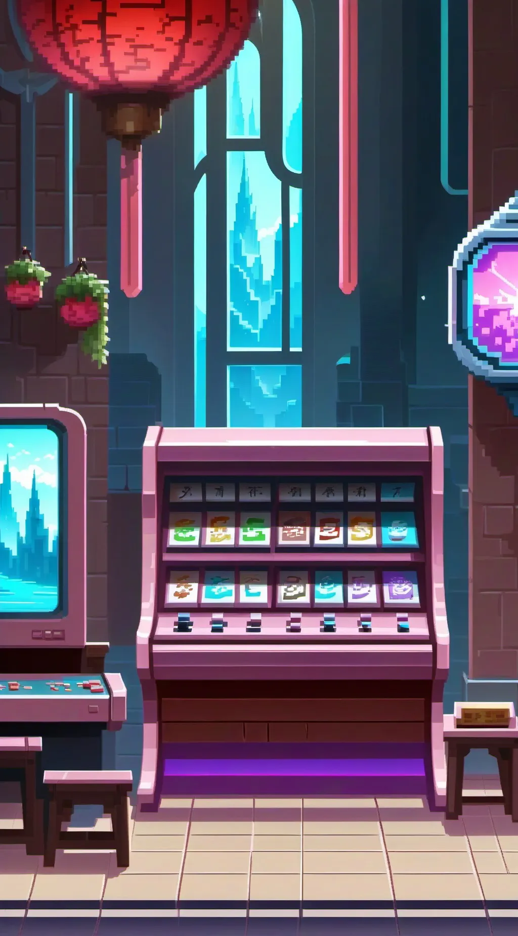 ai character: !DW video game au! background