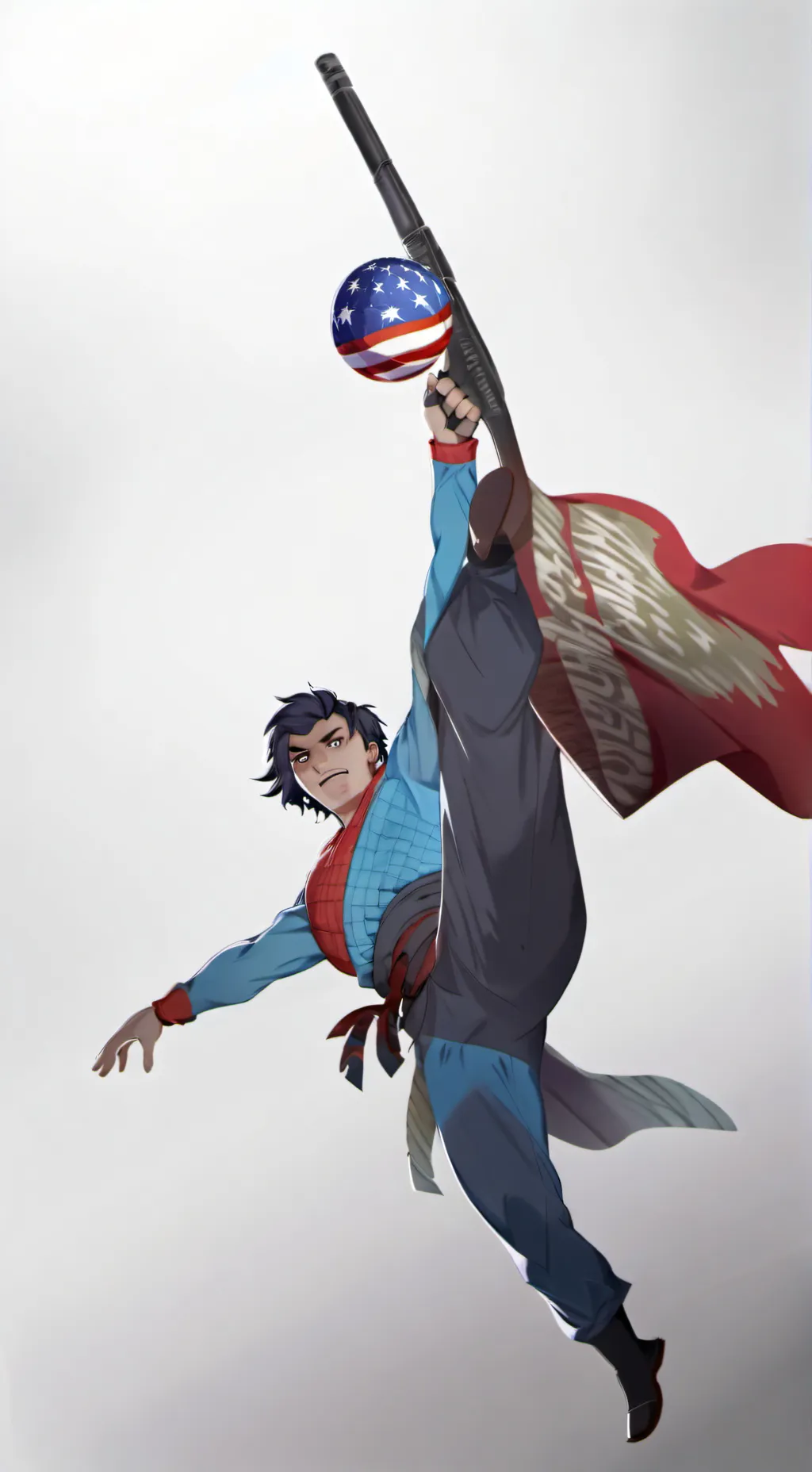 ai character: 'Merica background