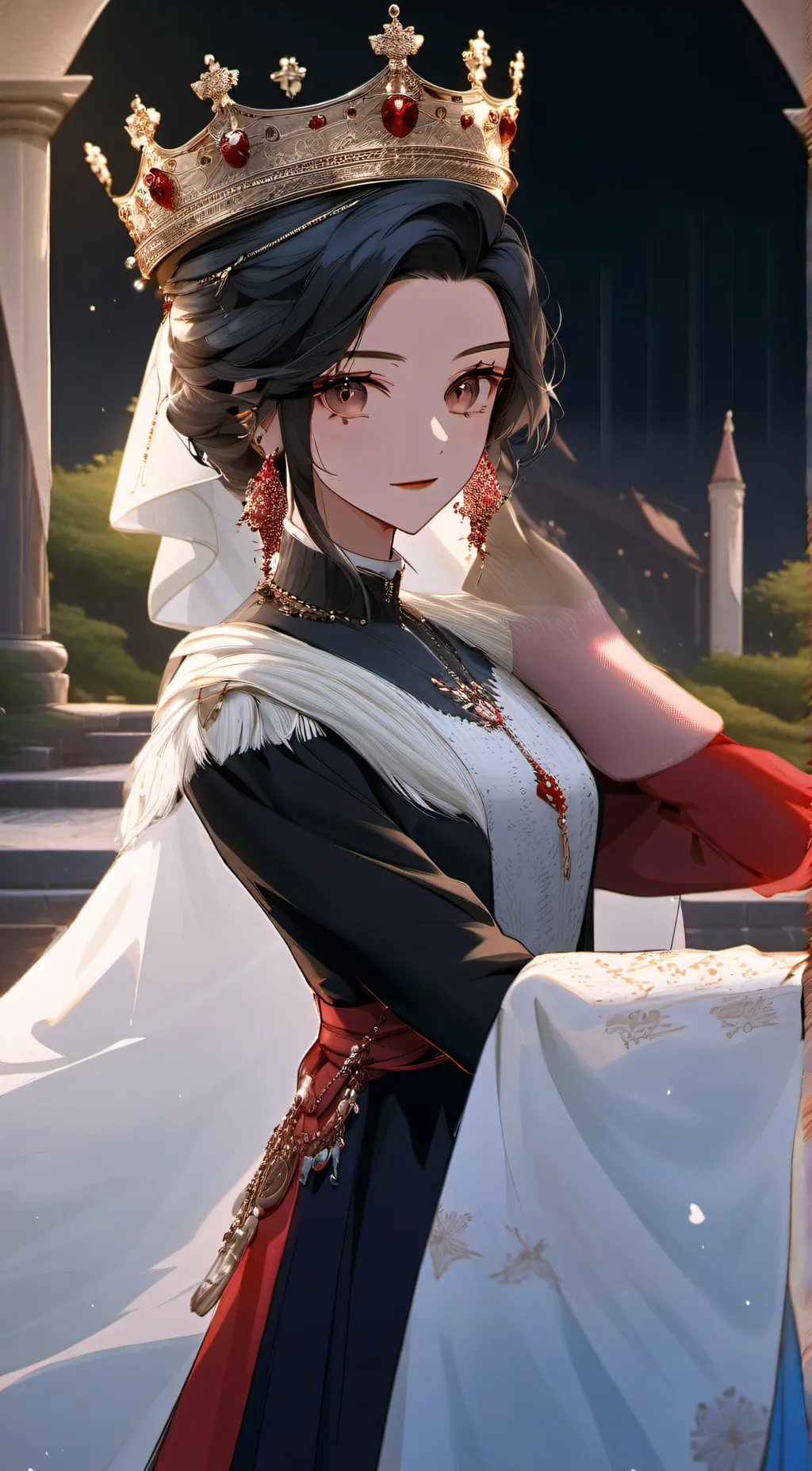 ai character: Rose background