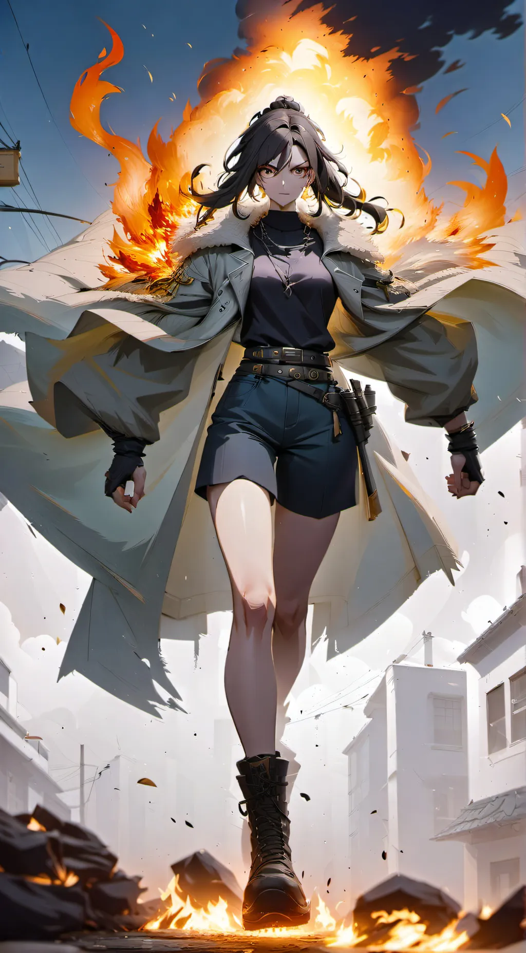 ai character: Fire Eve background