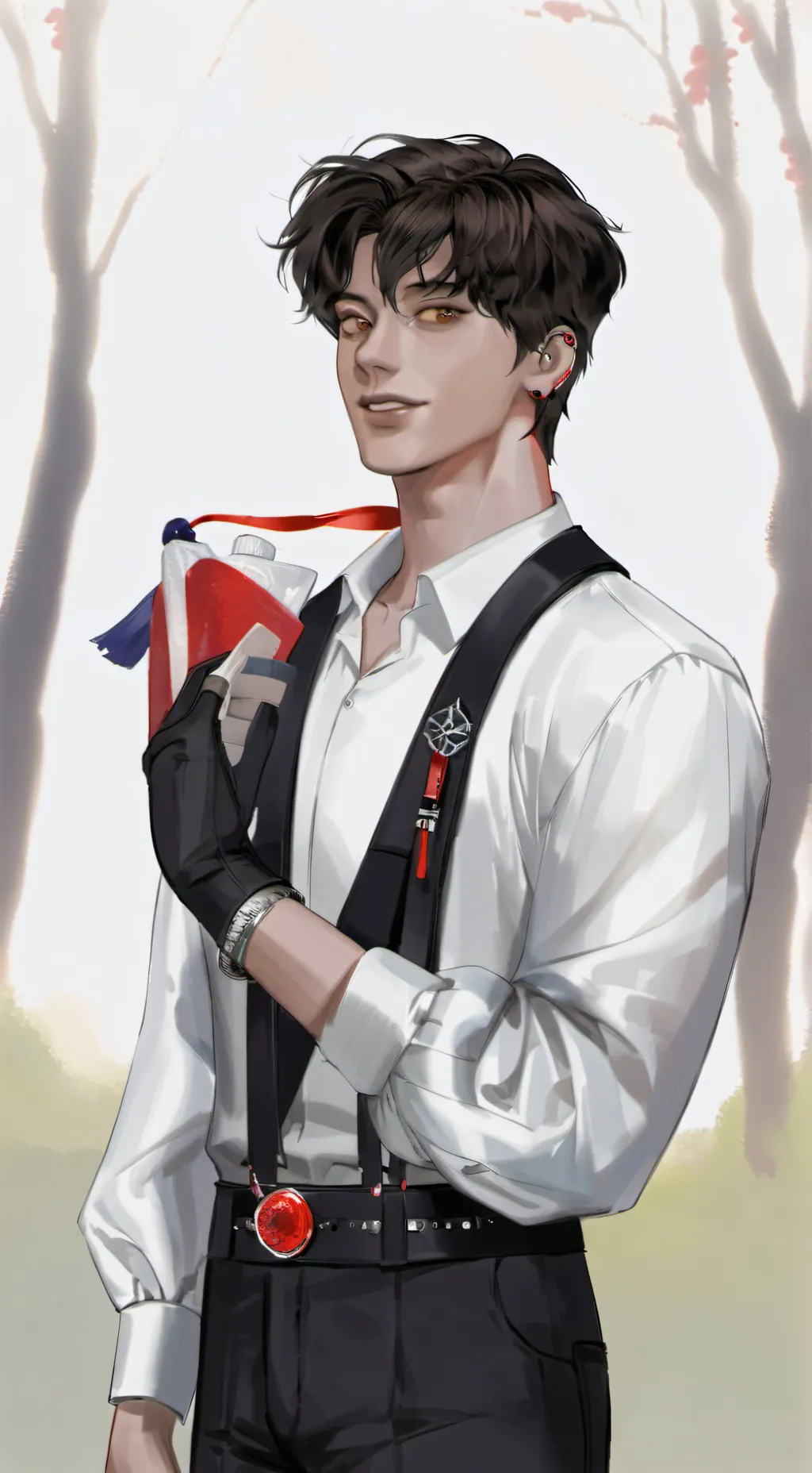 ai character: Tatsuomi  background