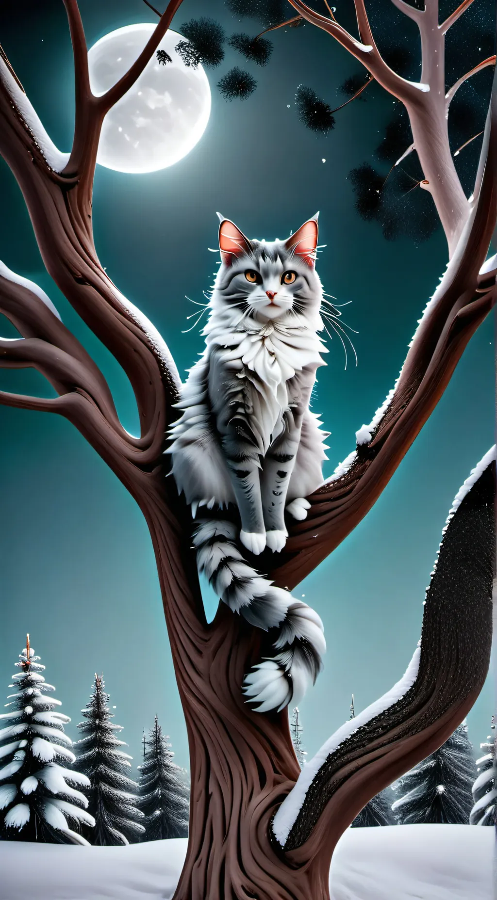 ai character: museau cendré  background