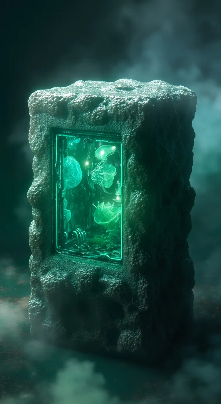 ai character: Minecraft slime  background