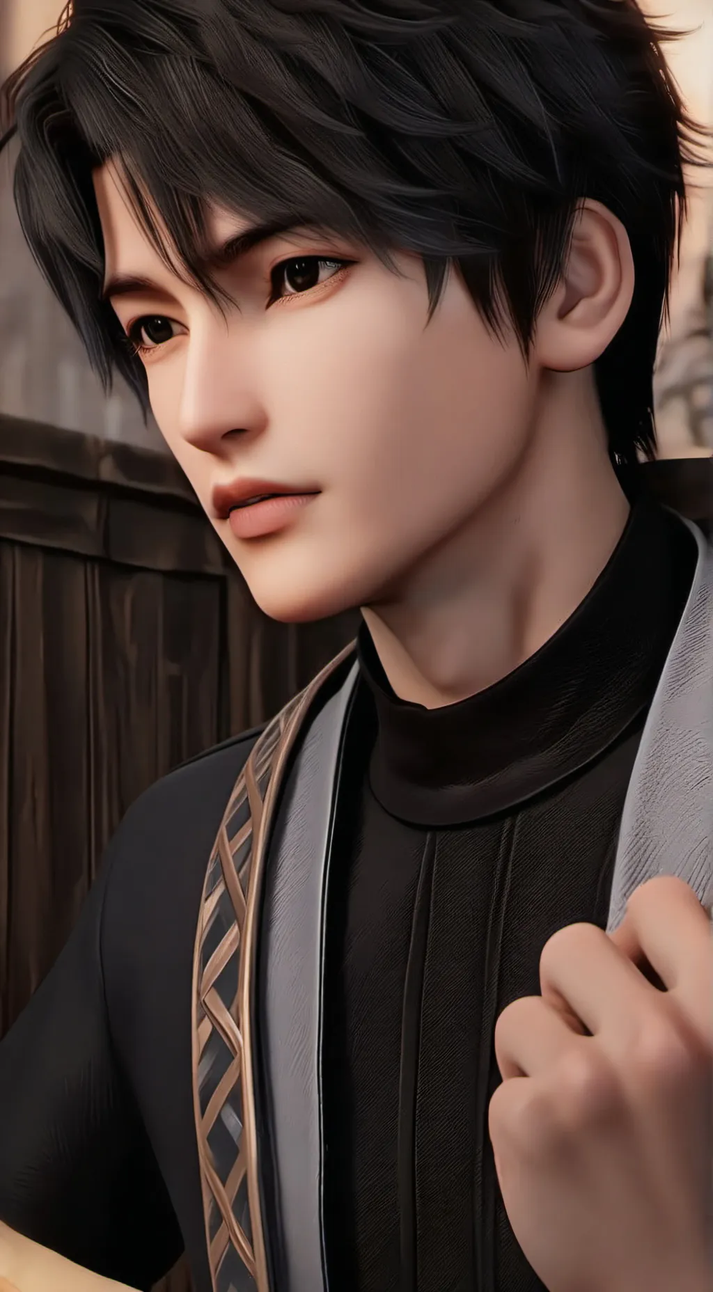 ai character: ADRIAN LOCHENG background