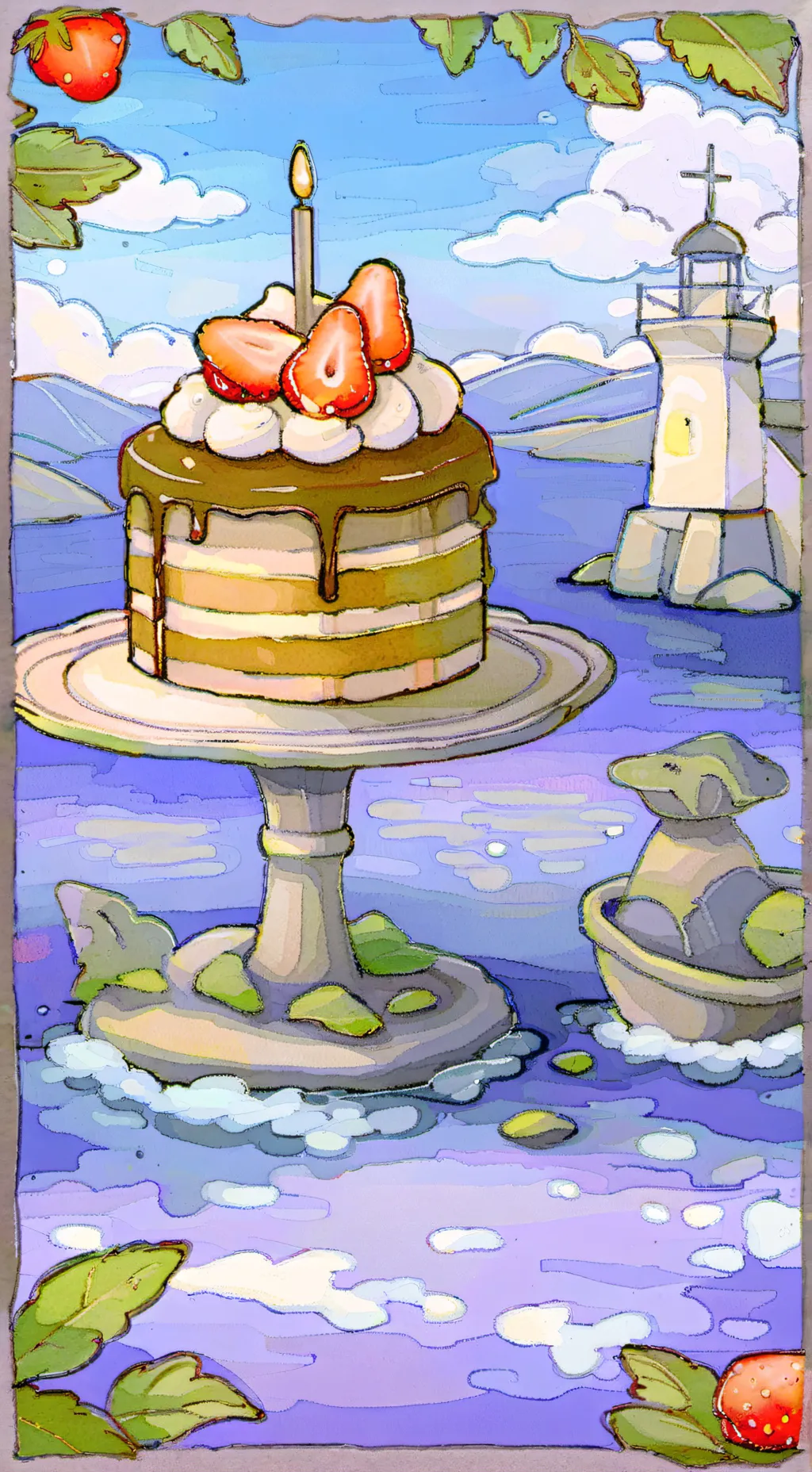 ai character: Fruitcake !!  background